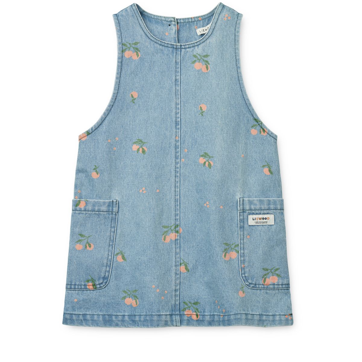 Liewood Angelica - Robe en jean imprimée - Peach / Light Blue Denim - Robe
