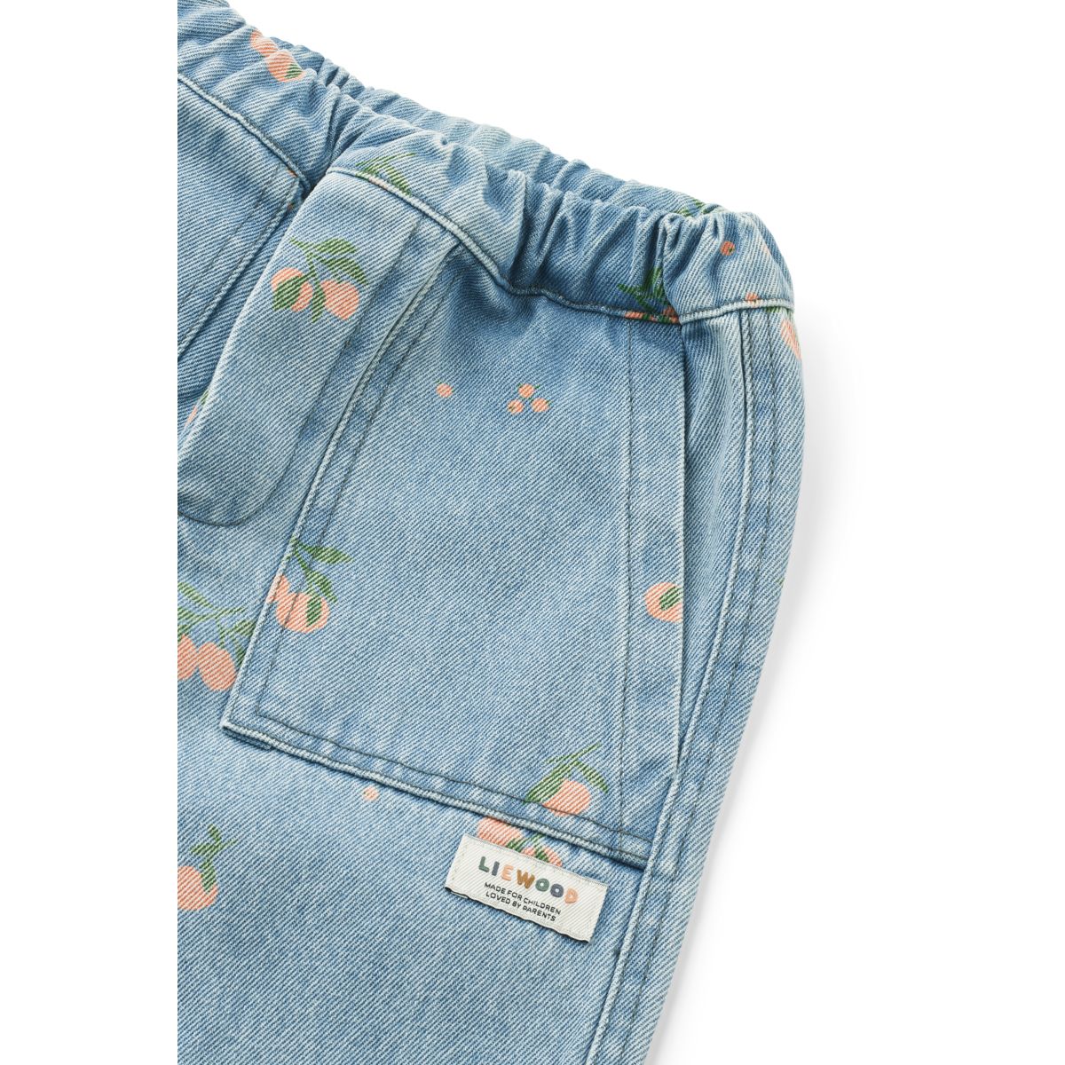 Liewood Jean à Imprimé CESAR - Peach / Light Blue Denim - Pantalon