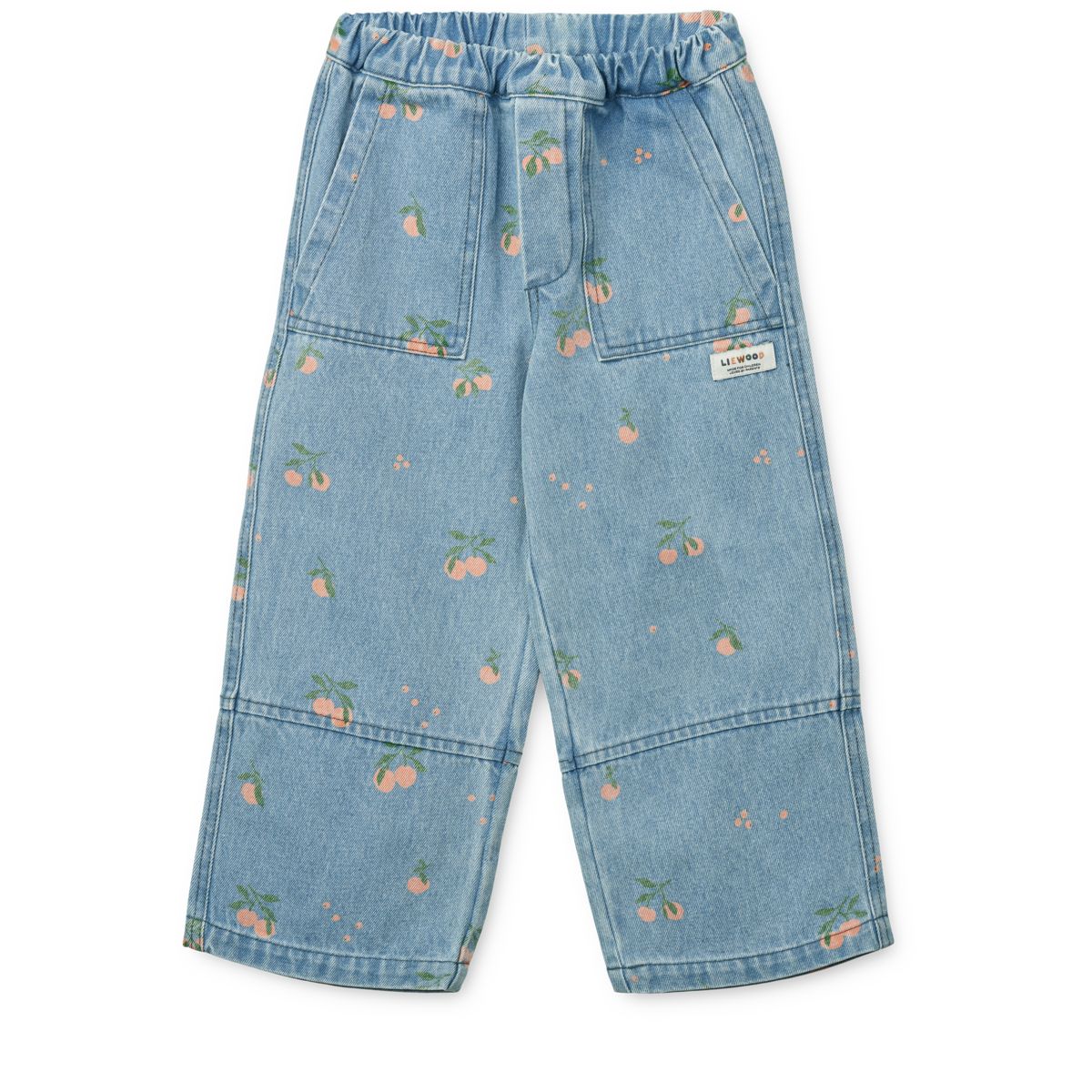 Liewood Jean à Imprimé CESAR - Peach / Light Blue Denim - Pantalon