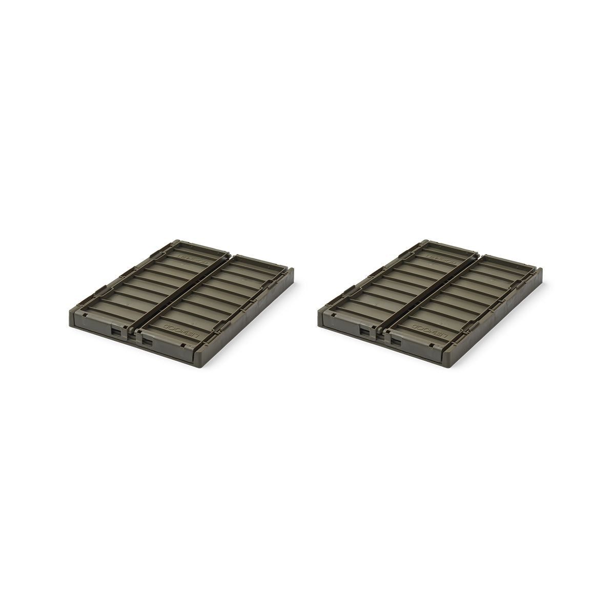 Liewood Boîtes de Rangement WESTON Taille S, Lot de 2 - Army brown - Boîtes de rangement