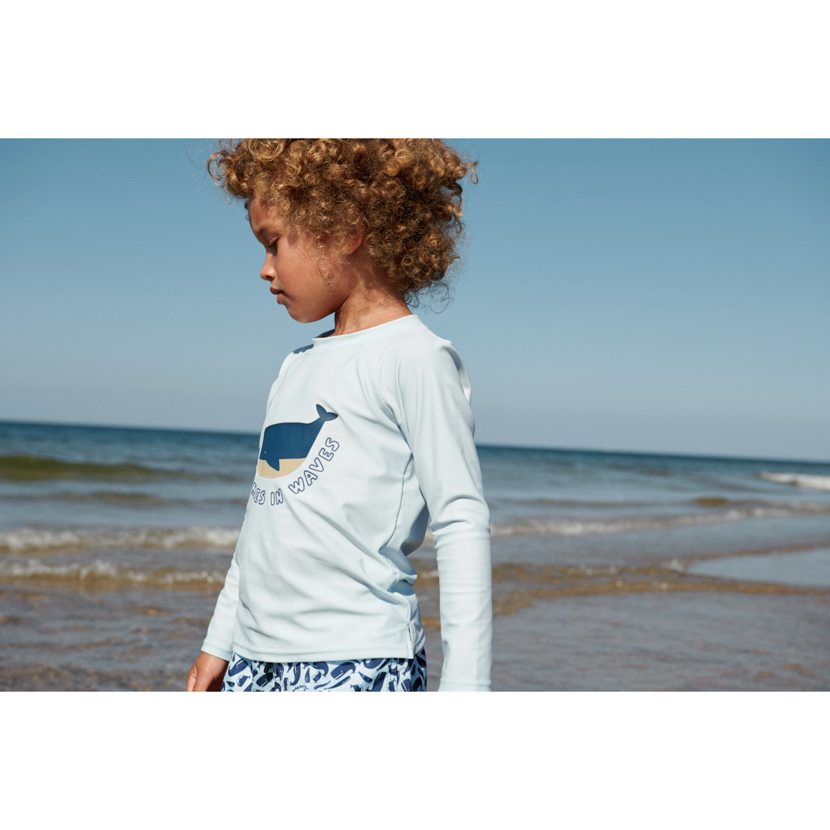 Liewood T-Shirt De Bain À Manches Longues Noah - It comes in waves / Pure sky - T-shirt de bain