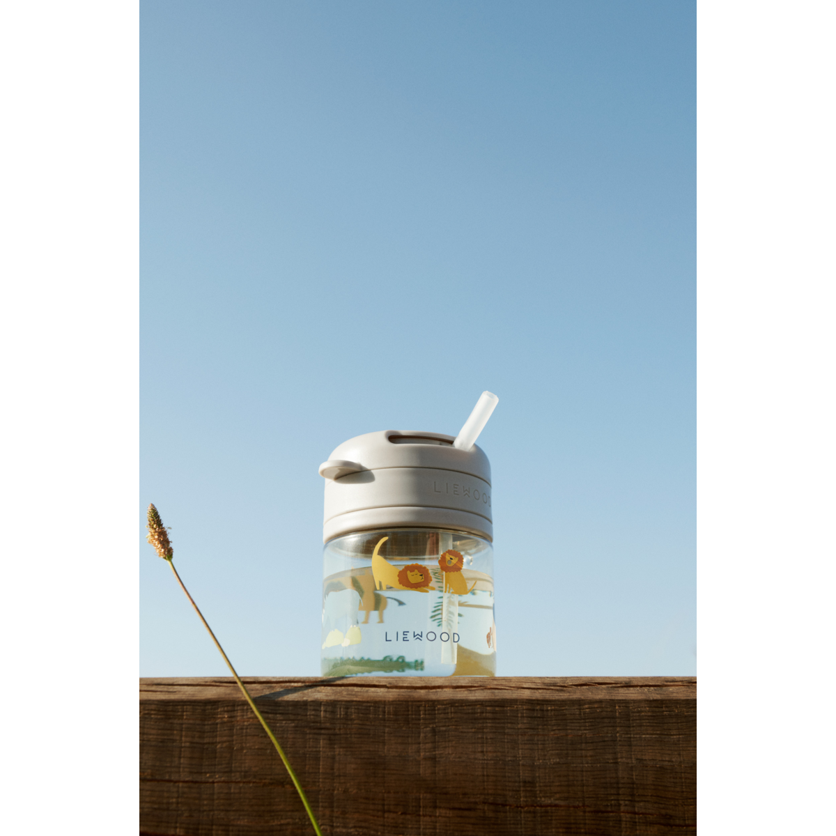 Liewood Gobelet en tritan avec paille PAVIA 280 ml - All together / Sandy - Gobelet