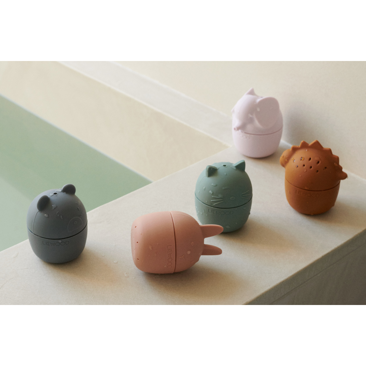 Liewood Jouet de Bain Gaby par 5 - Multi mix - Jouet de bain