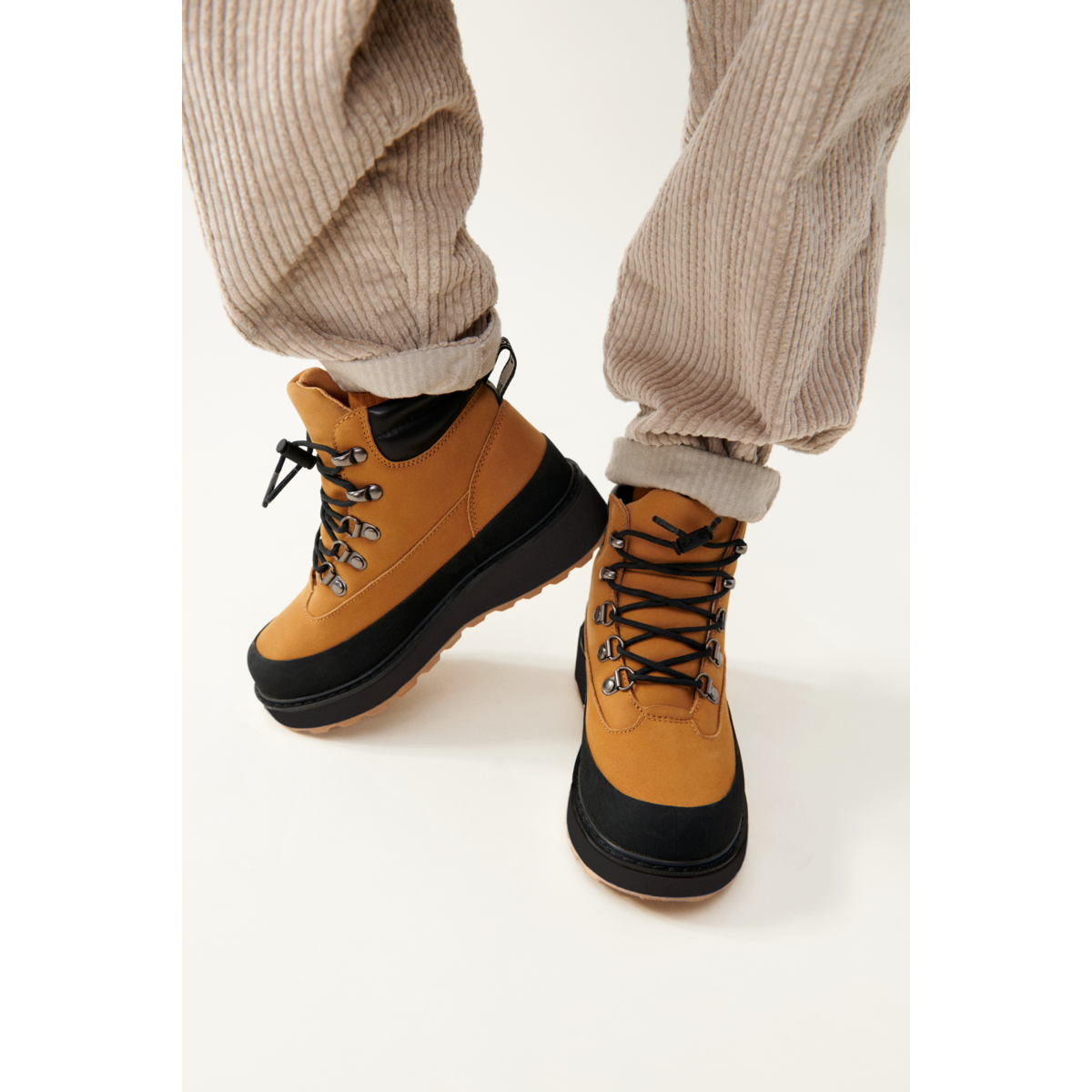 Liewood Botte en cuir Lucien - Golden caramel / Black - Botte