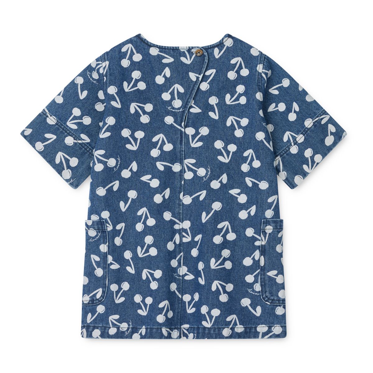 Liewood Robe en Jean à Imprimé ANGELICA - Cherry blossom / Medium blue denim - Robe