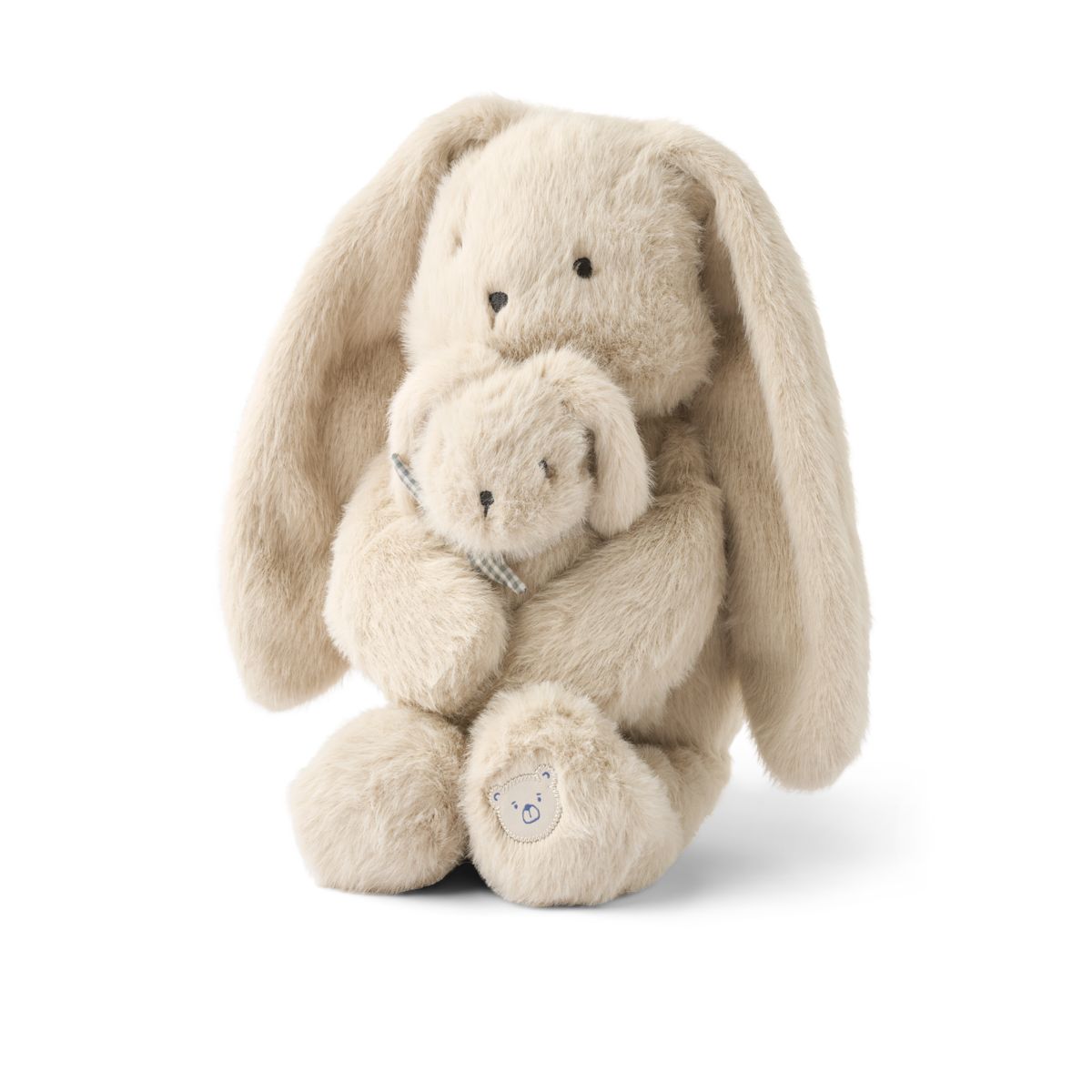 Liewood BERTO et Bébé Lapin en Peluche - Mist - Teddy