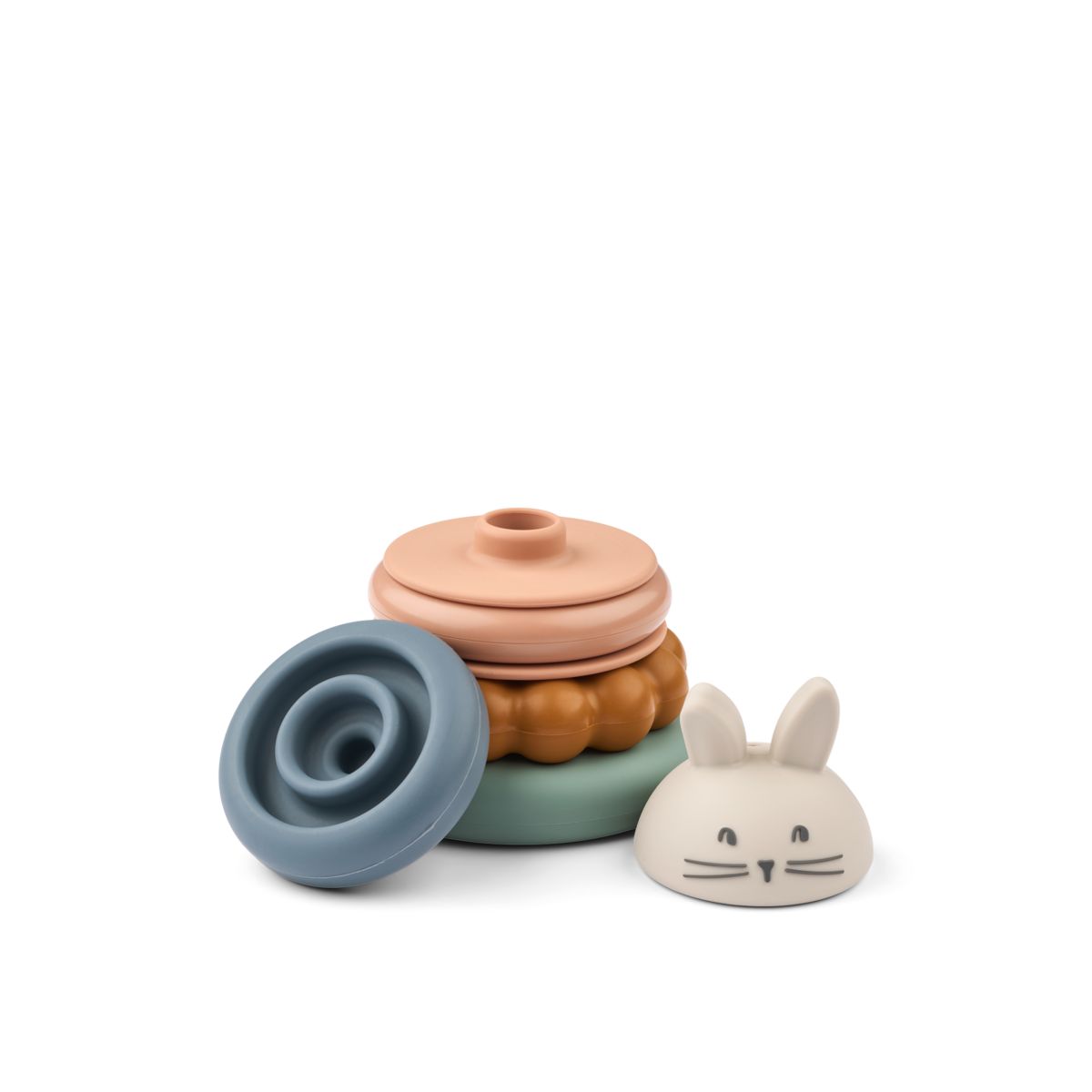 Tour d'Empilage en Silicone DONATA - Sandy multi mix