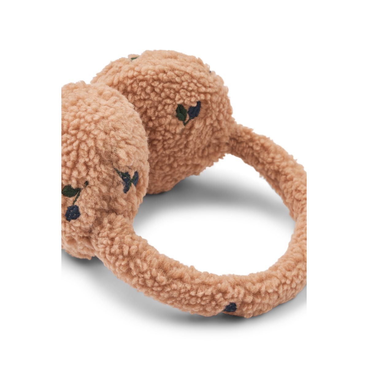 Cache-Oreilles en Polaire ALBERO - Berry / Pale tuscany / Embroidery