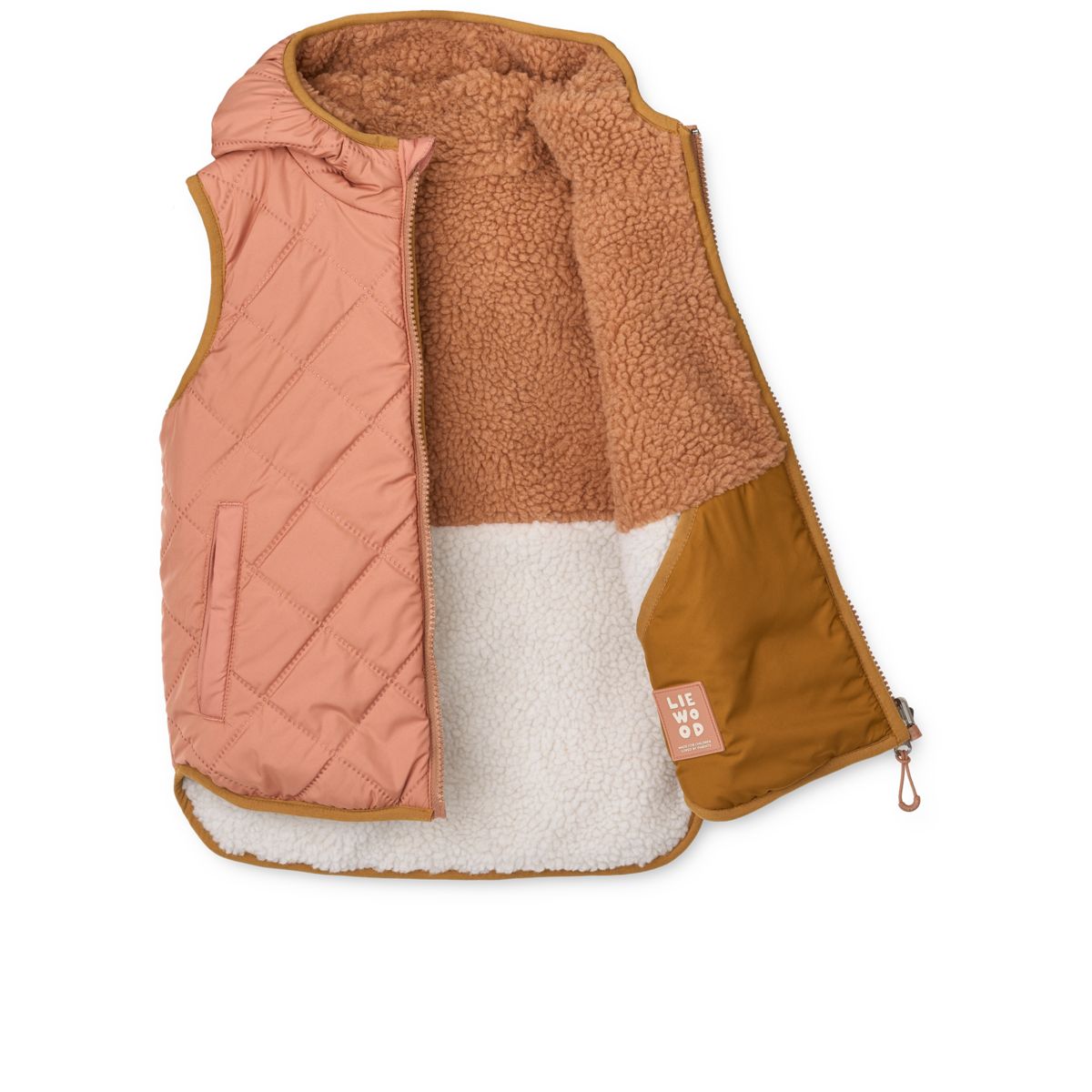 Liewood Veste Polaire Réversible DIANA - Tuscany rose mix - Weste