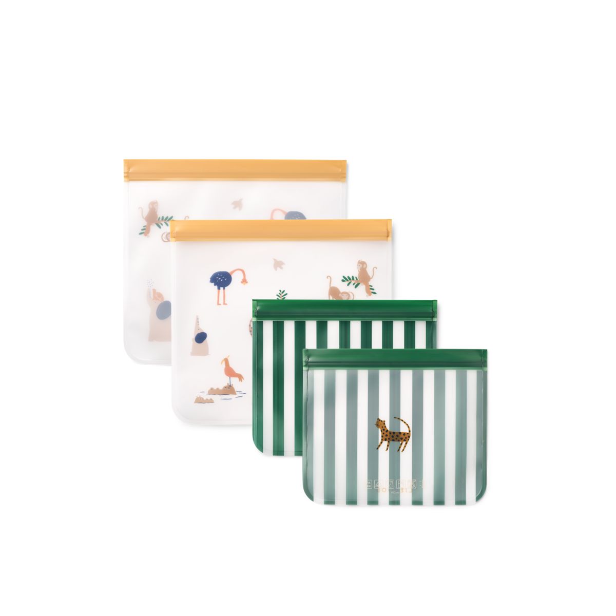 Liewood Sacs Alimentaires Réutilisables REBUS - All together / Sandy - SAC À SNACKS