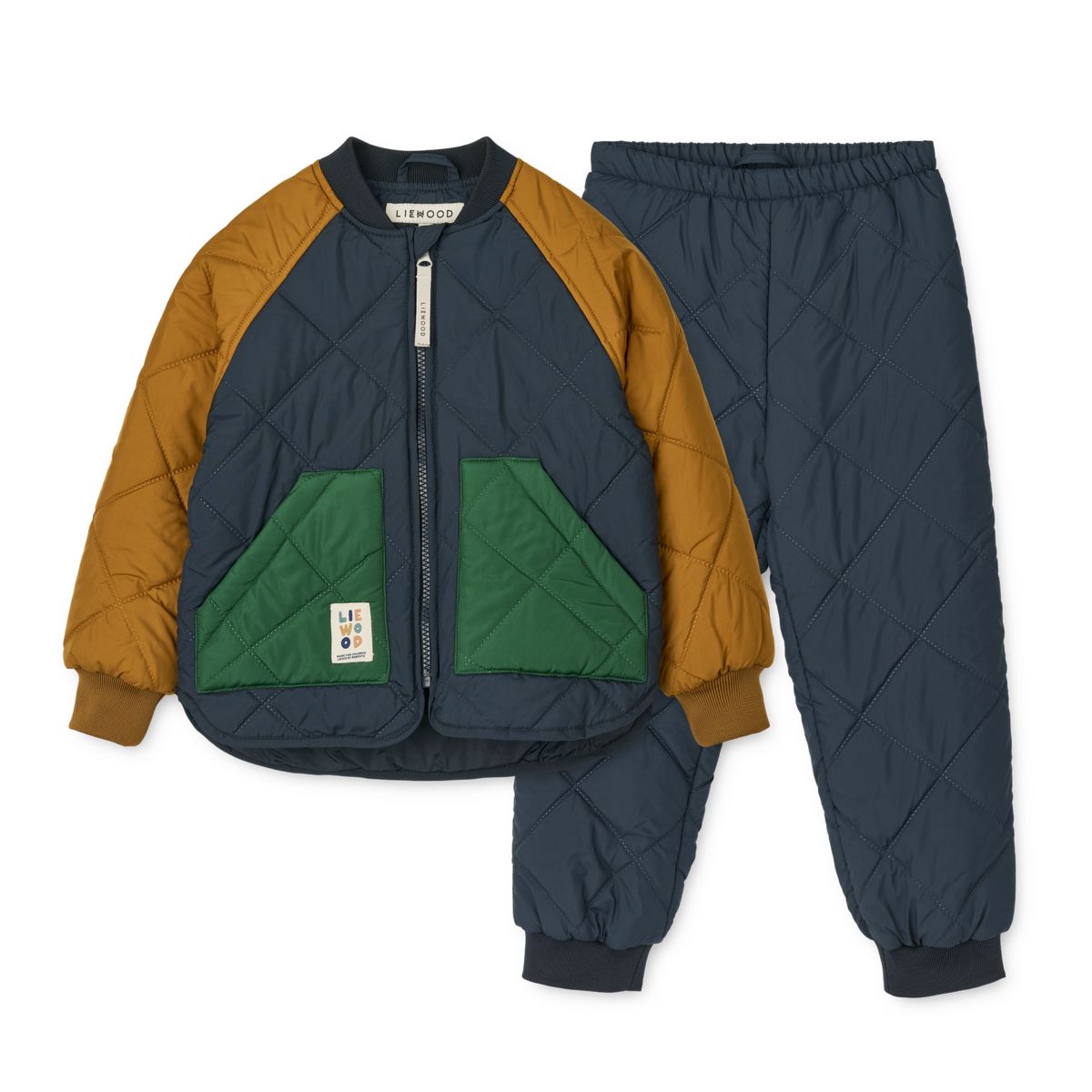 Liewood Ensemble thermique ZELLA - Classic navy multi mix - Ensemble