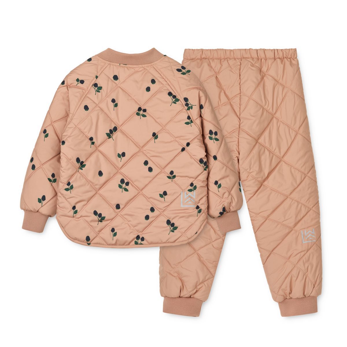 Liewood Ensemble thermique ZELLA - Berry / Pale tuscany / Embroidery - Ensemble