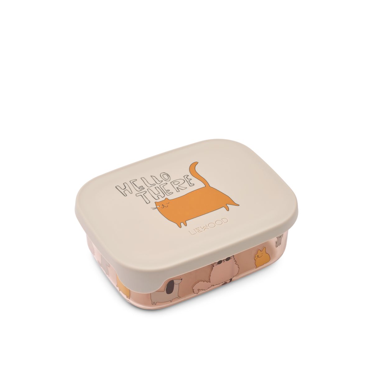 Liewood Boîte à Déjeuner ARTHUR en Tritan - Cats and Dogs / Sandy - Boîte à goûter