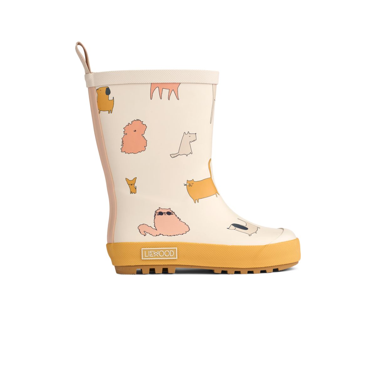 Liewood Bottes de Pluie Thermiques MASON - Cats and Dogs / Sandy - Bottes de thermique