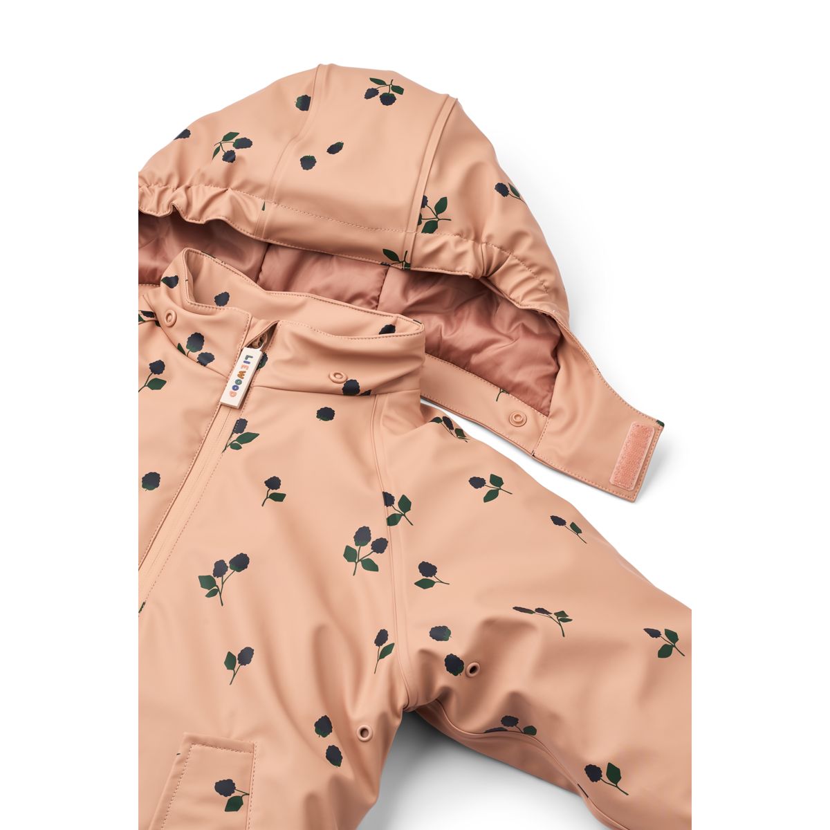 Liewood Combinaison de Pluie MADDY en PU - Berry / Pale tuscany / Embroidery - SUIT