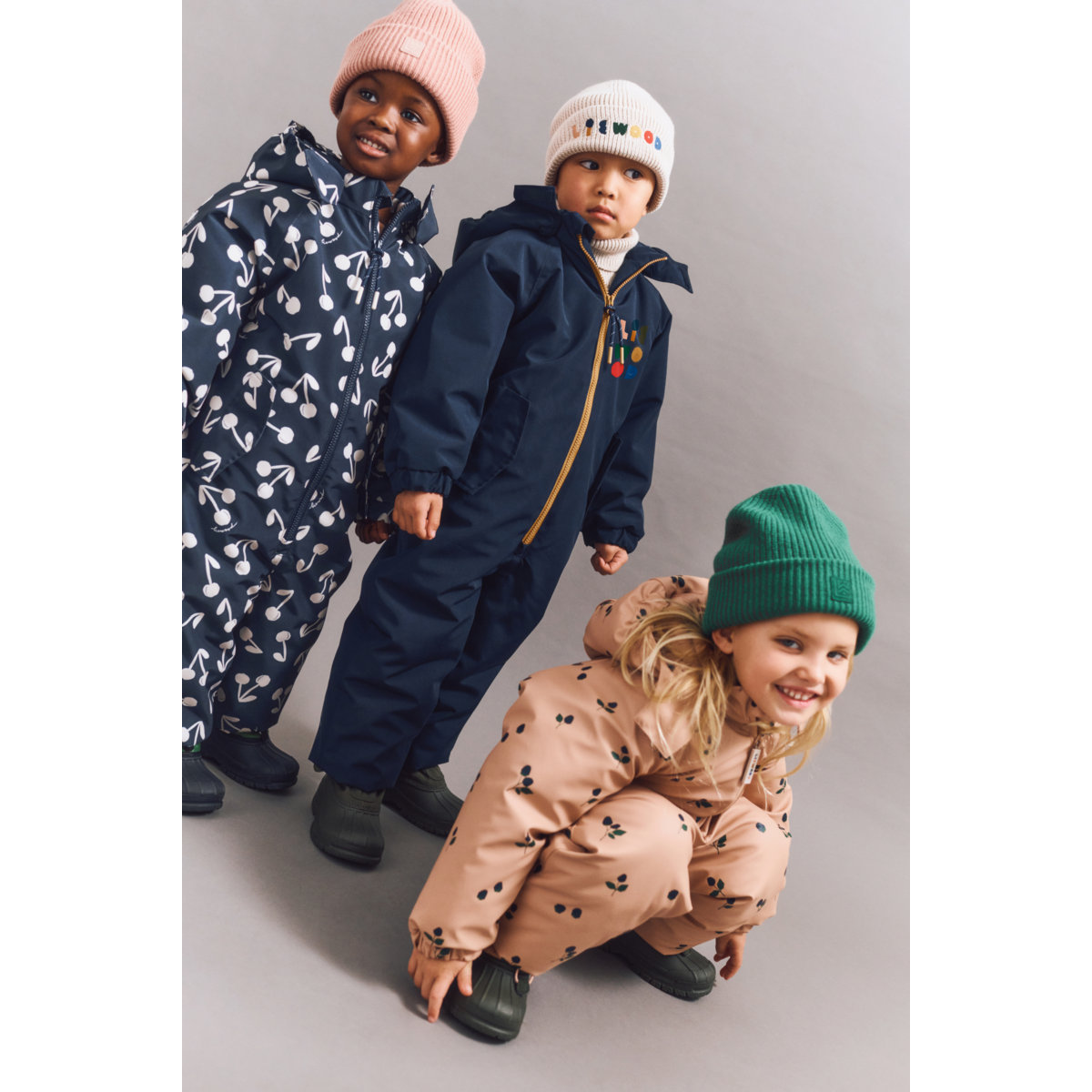 Liewood Combinaison de Pluie MADDY en PU - Berry / Pale tuscany / Embroidery - SUIT