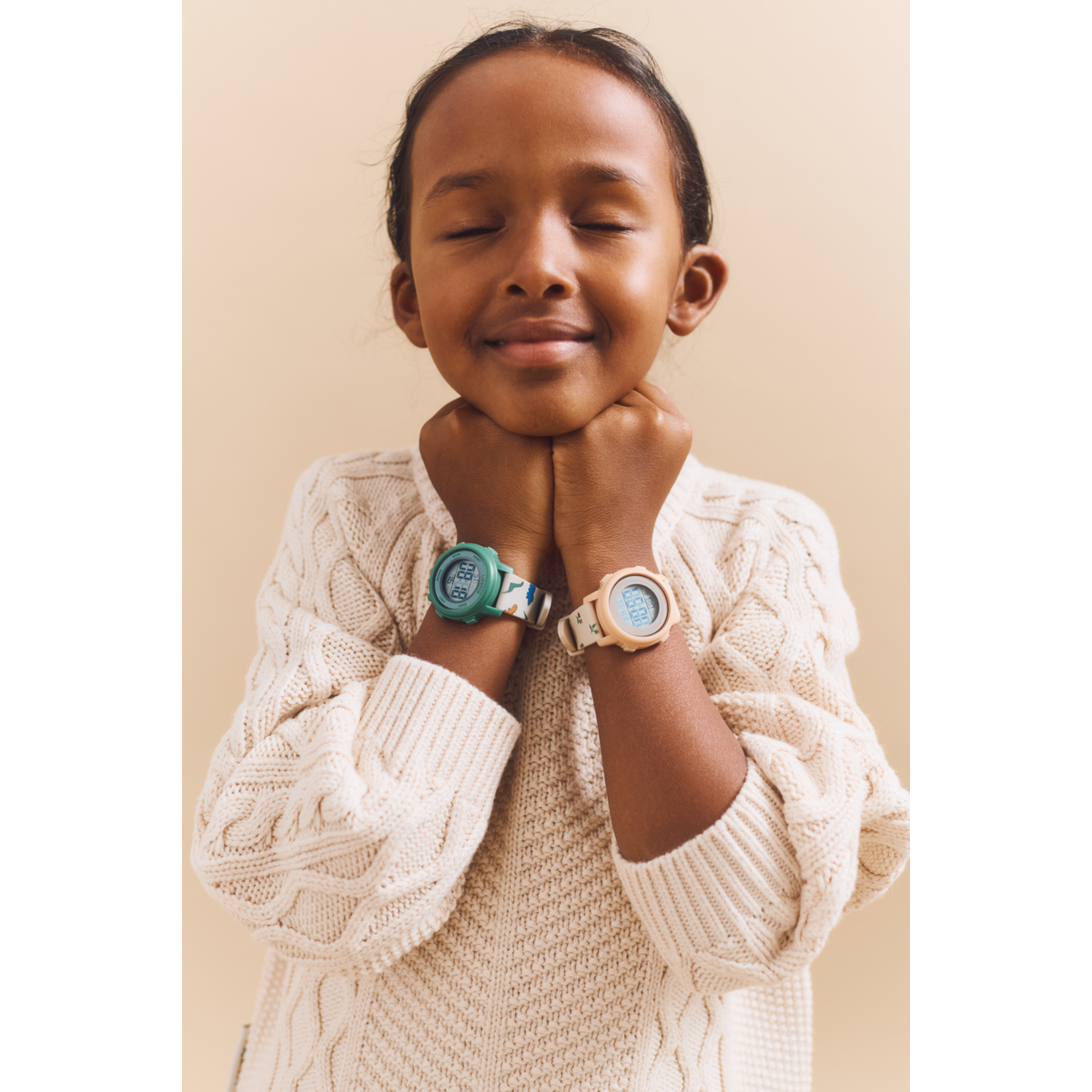 Liewood Montre-bracelet SUSSI - Dinosaurs / Mist - ÉCOUTE