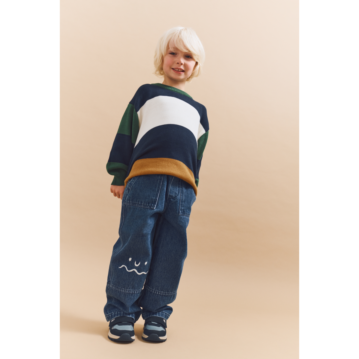 Liewood Pull en maille à Rayures ORLANE - Classic navy multi mix - Pull