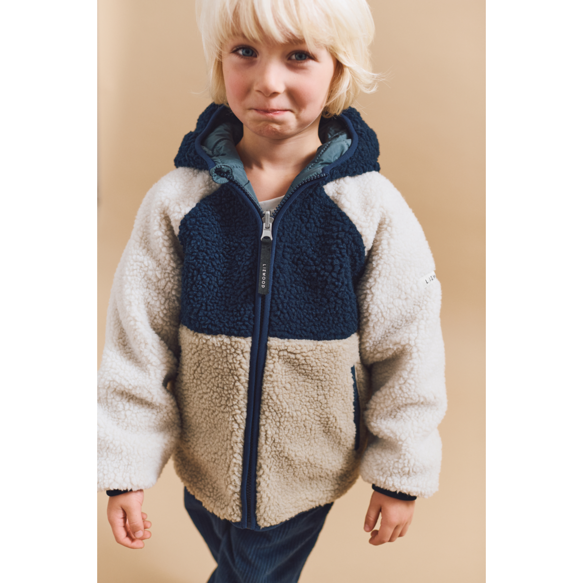 Liewood Jackson Reversible Jacket - Whale blue multi mix - JACKET