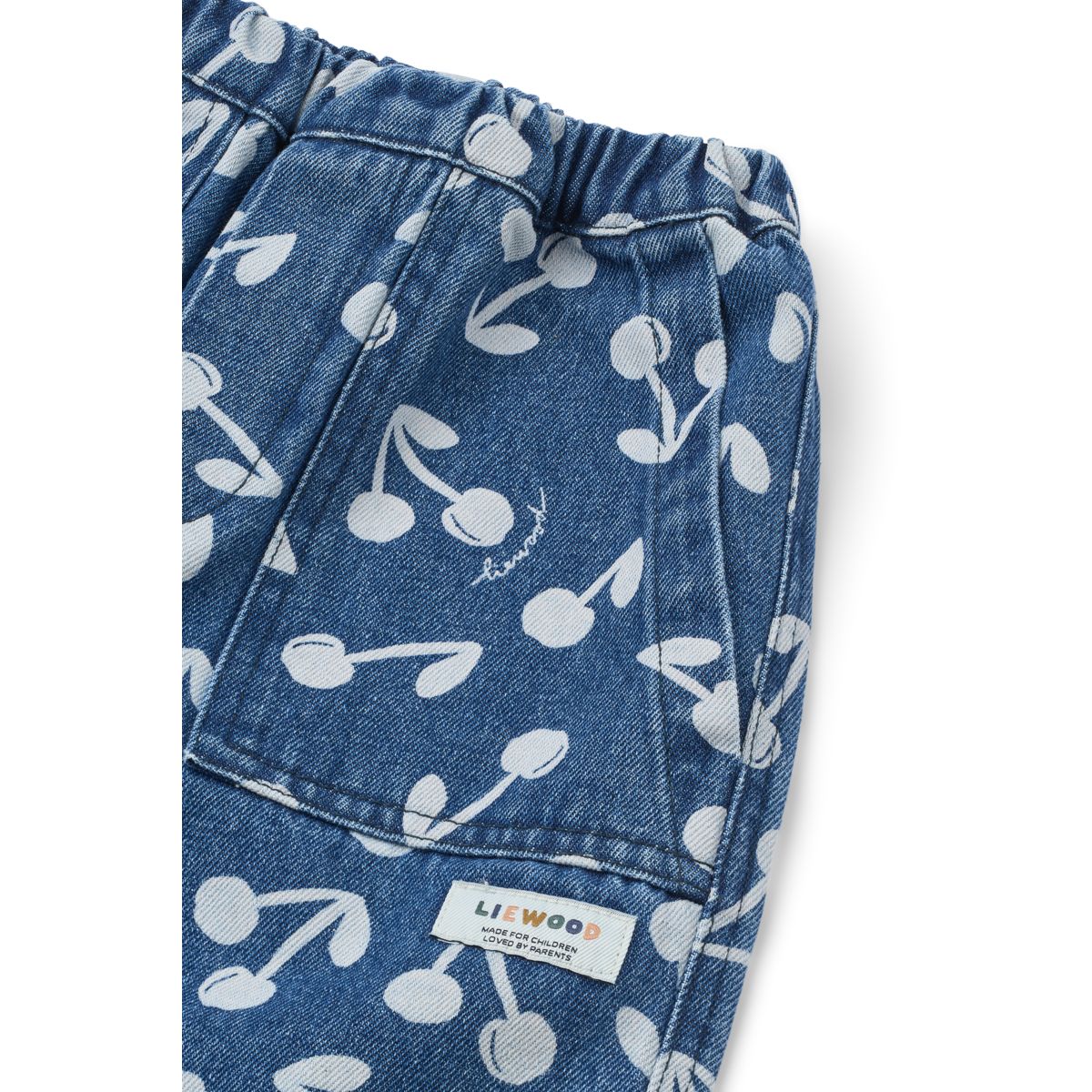 Liewood Jean à Imprimé CESAR - Cherry blossom / Medium blue denim - Pantalon