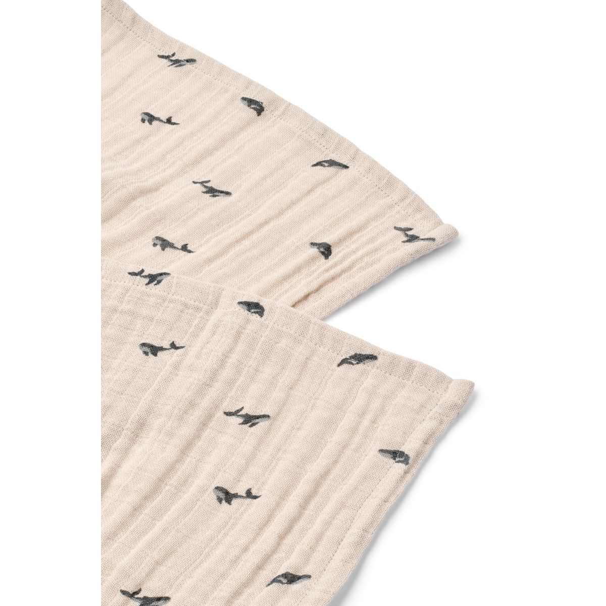 Liewood Langes en Mousseline LEWIS, Lot de 2 - Mini whale / Sandy - Langes en mousseline