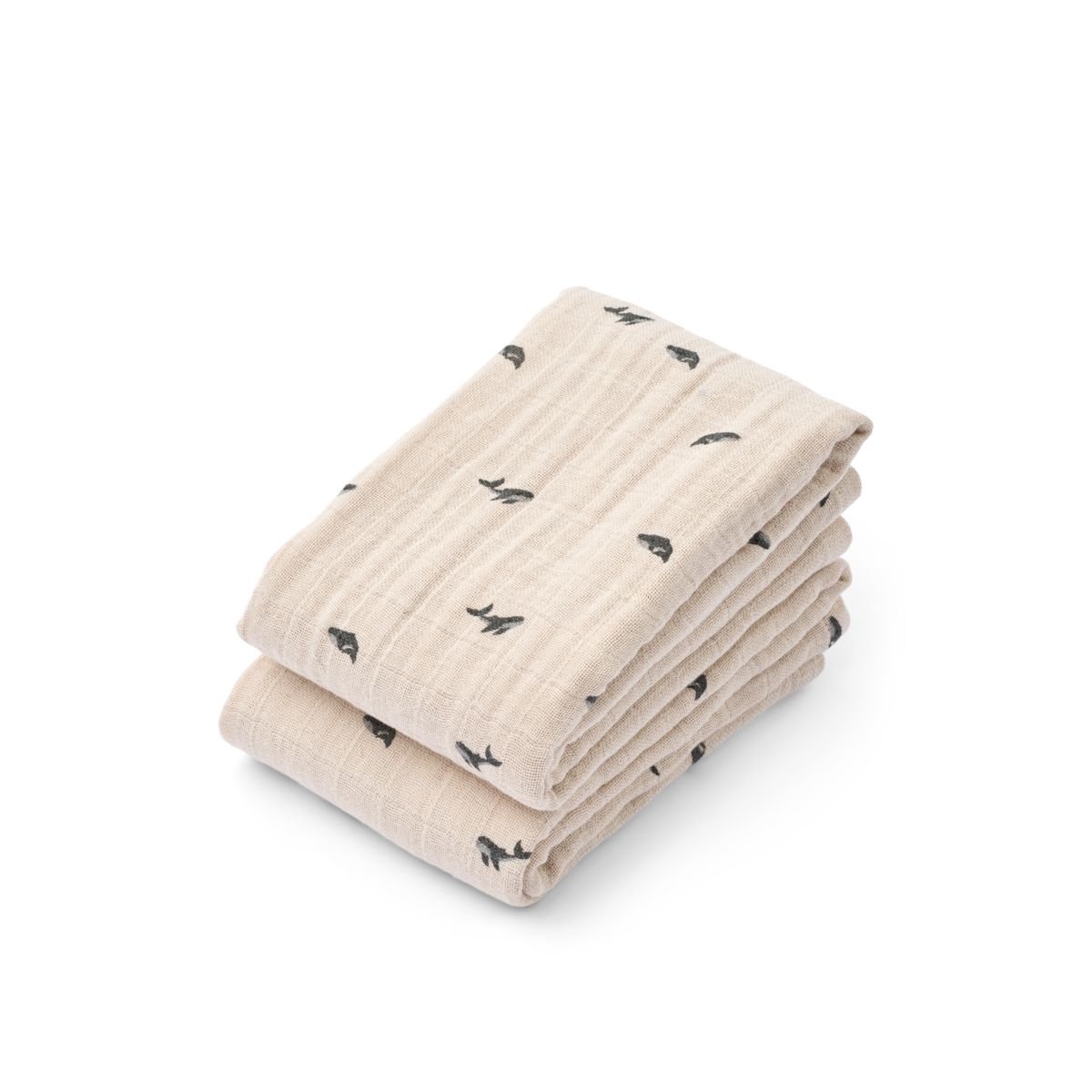 Liewood Langes en Mousseline LEWIS, Lot de 2 - Mini whale / Sandy - Langes en mousseline