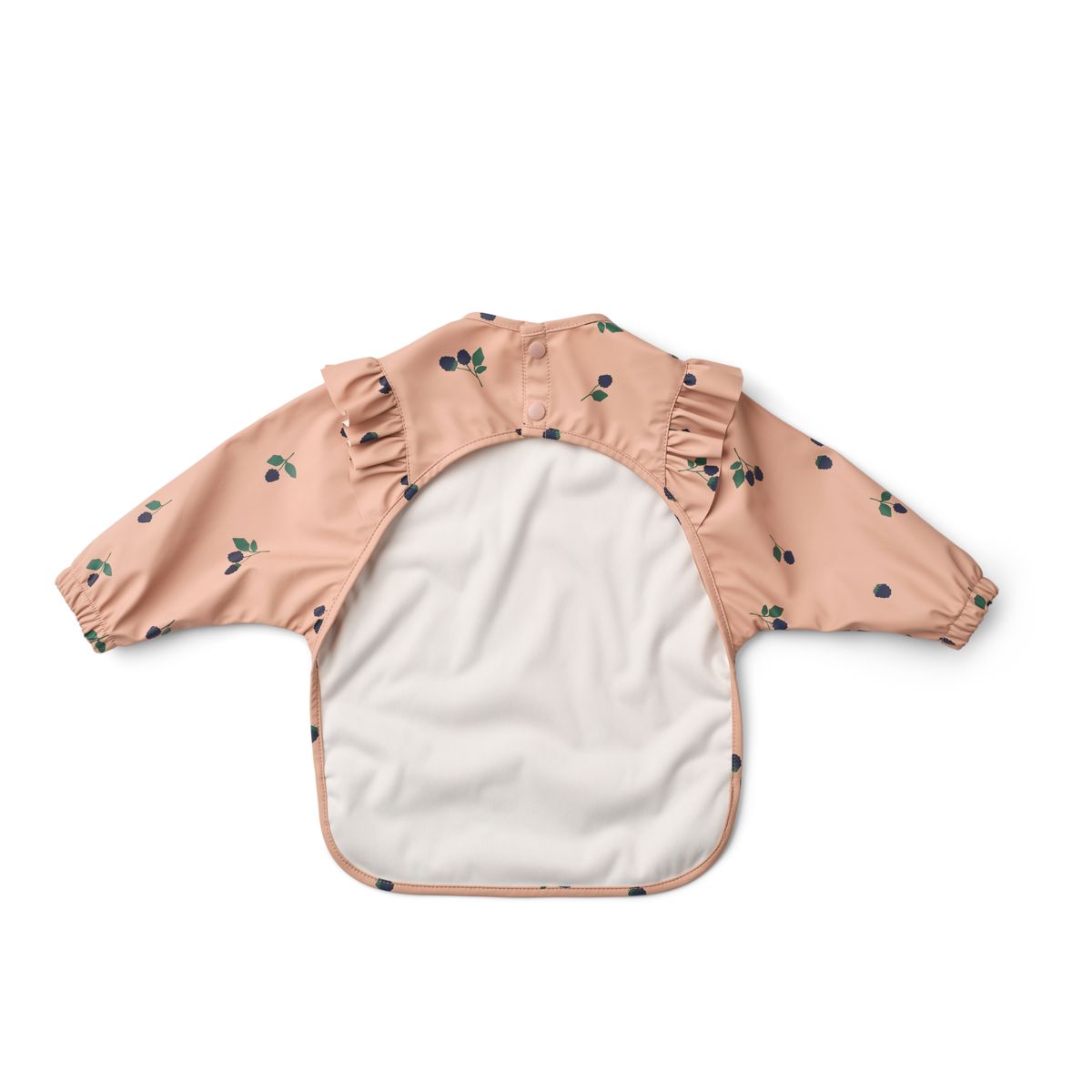 Liewood Bavoir à Volants avec Manches MERLE - Berry / Pale Tuscany - Tablier