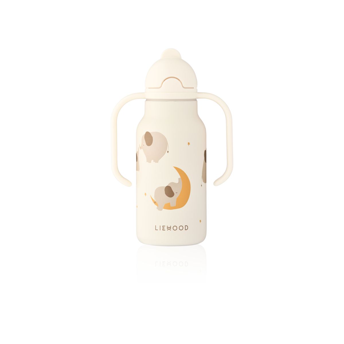 Liewood Bouteille à Imprimé KIMMIE 250 ml - Elephant / Creme de la creme - Goude eau