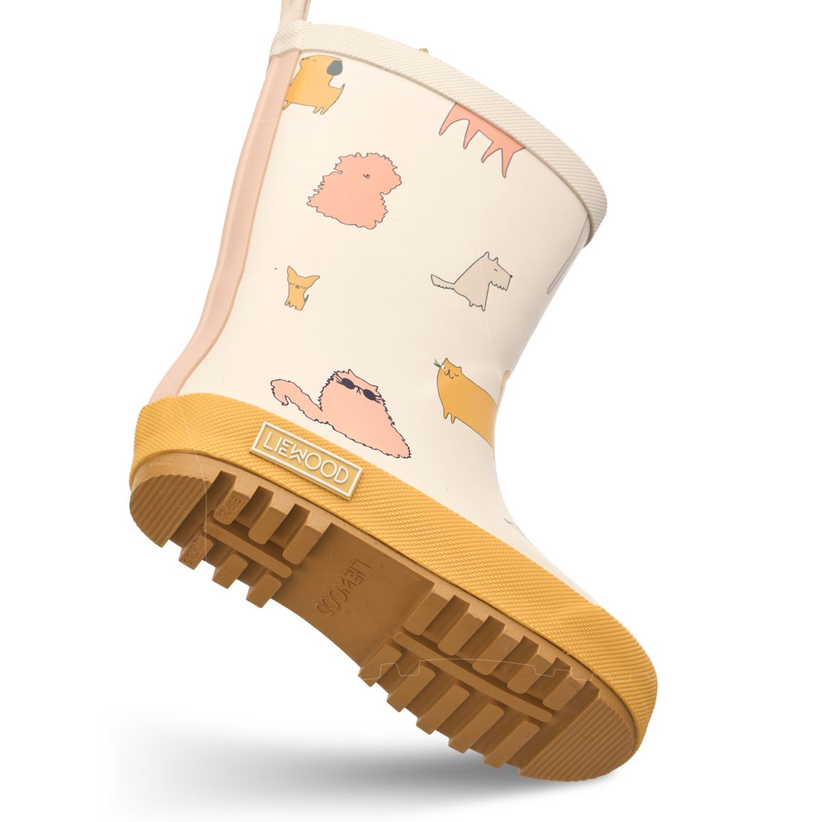 Liewood Bottes de Pluie Thermiques MASON - Cats and Dogs / Sandy - Bottes de thermique