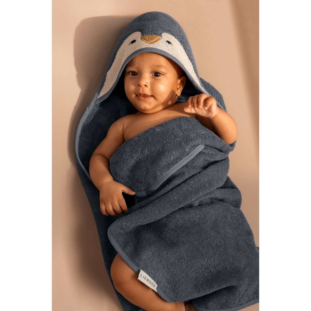 Liewood Serviette de Bain à Capuche pour Bébé ALBERT - Oceanview mix - Serviettes / Gants de toilettes