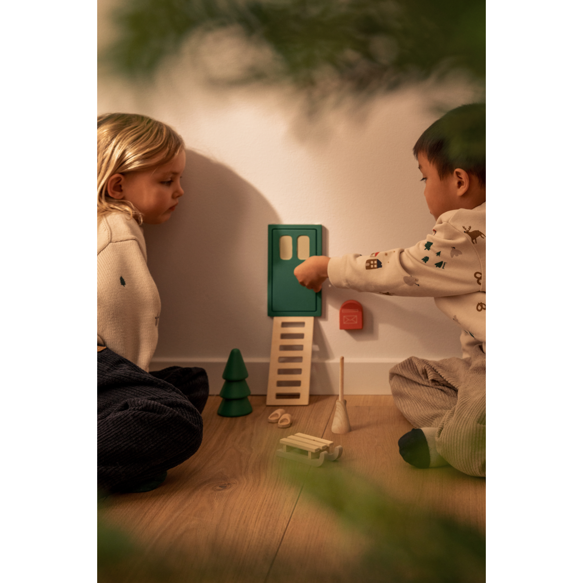 Liewood Porte de Lutin LENA - Garden green multi mix - Noël