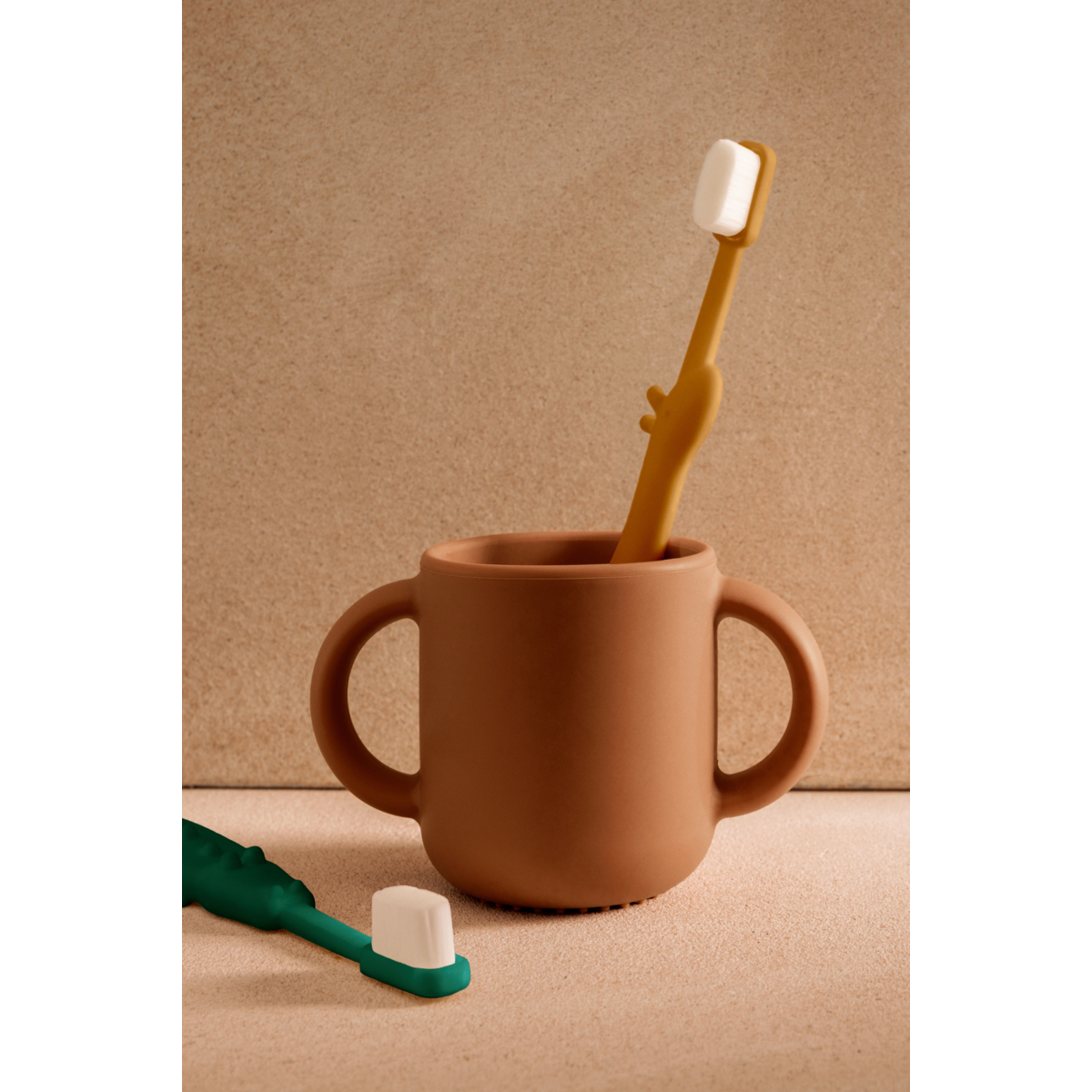 Liewood Brosse à dents FABIO pour Tout-Petits - Yellow mellow / Garden green - Bain & hygiène