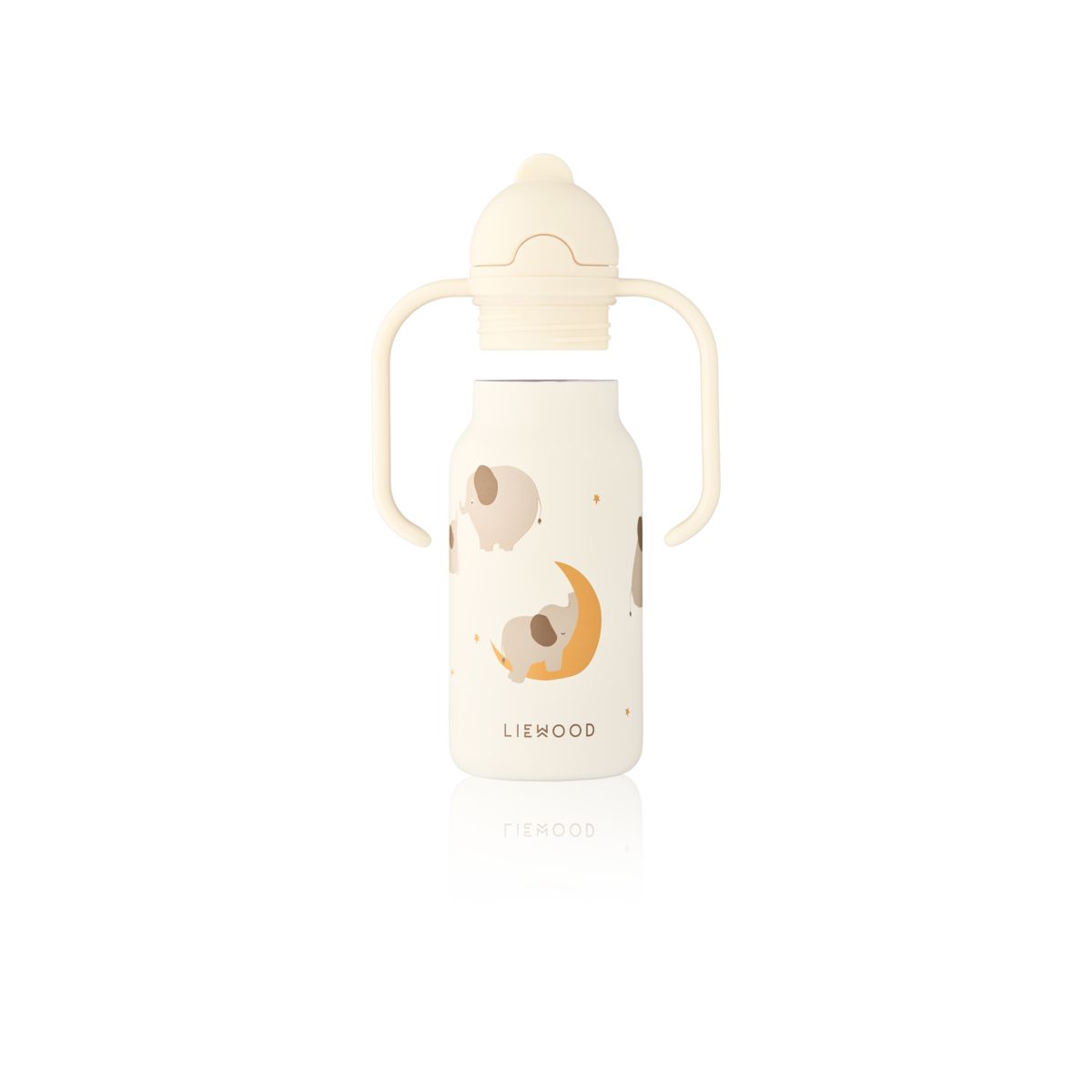 Liewood Bouteille à Imprimé KIMMIE 250 ml - Elephant / Creme de la creme - Goude eau