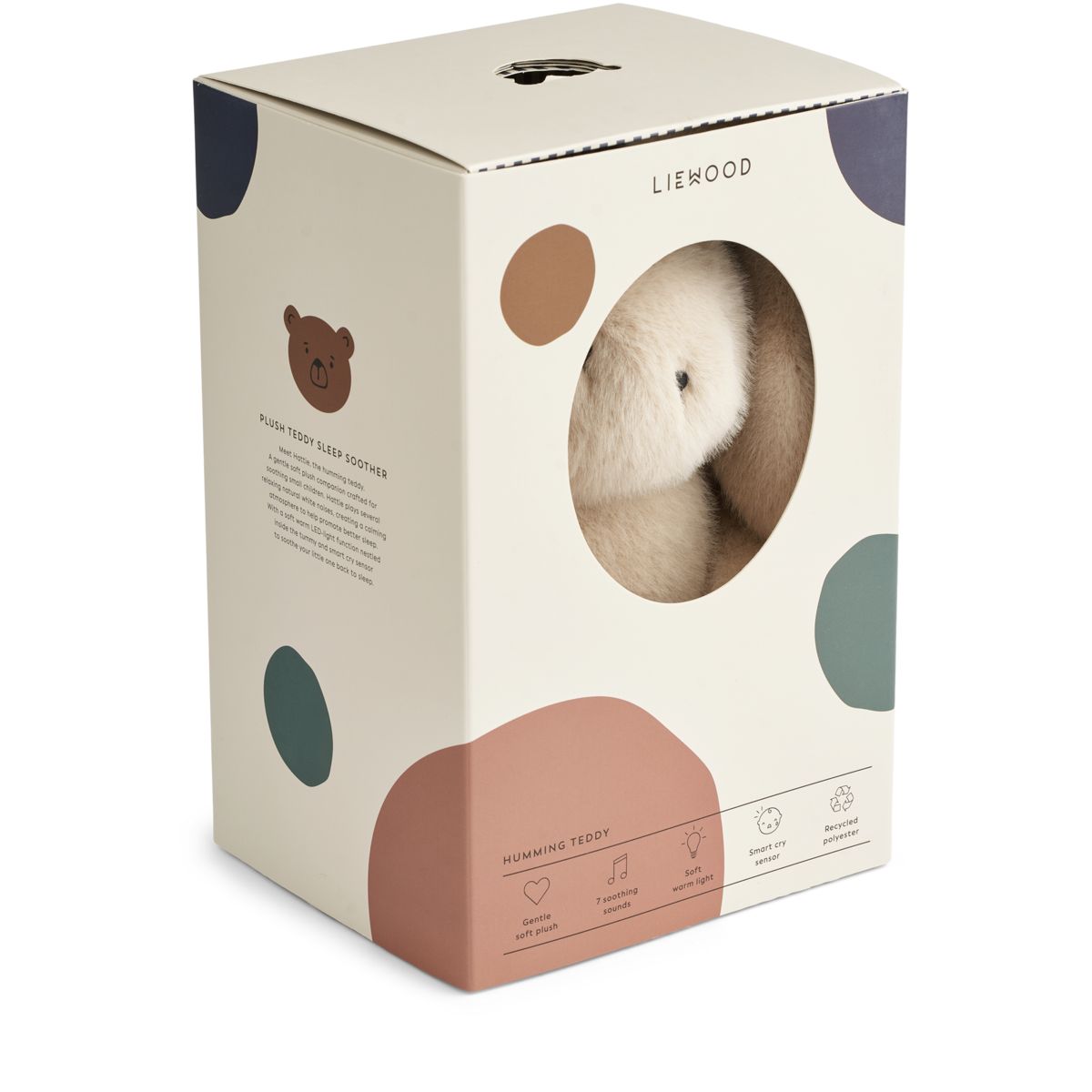 Liewood Lapin Peluche Musicale Apaisante HATTIE - Mist - Teddy