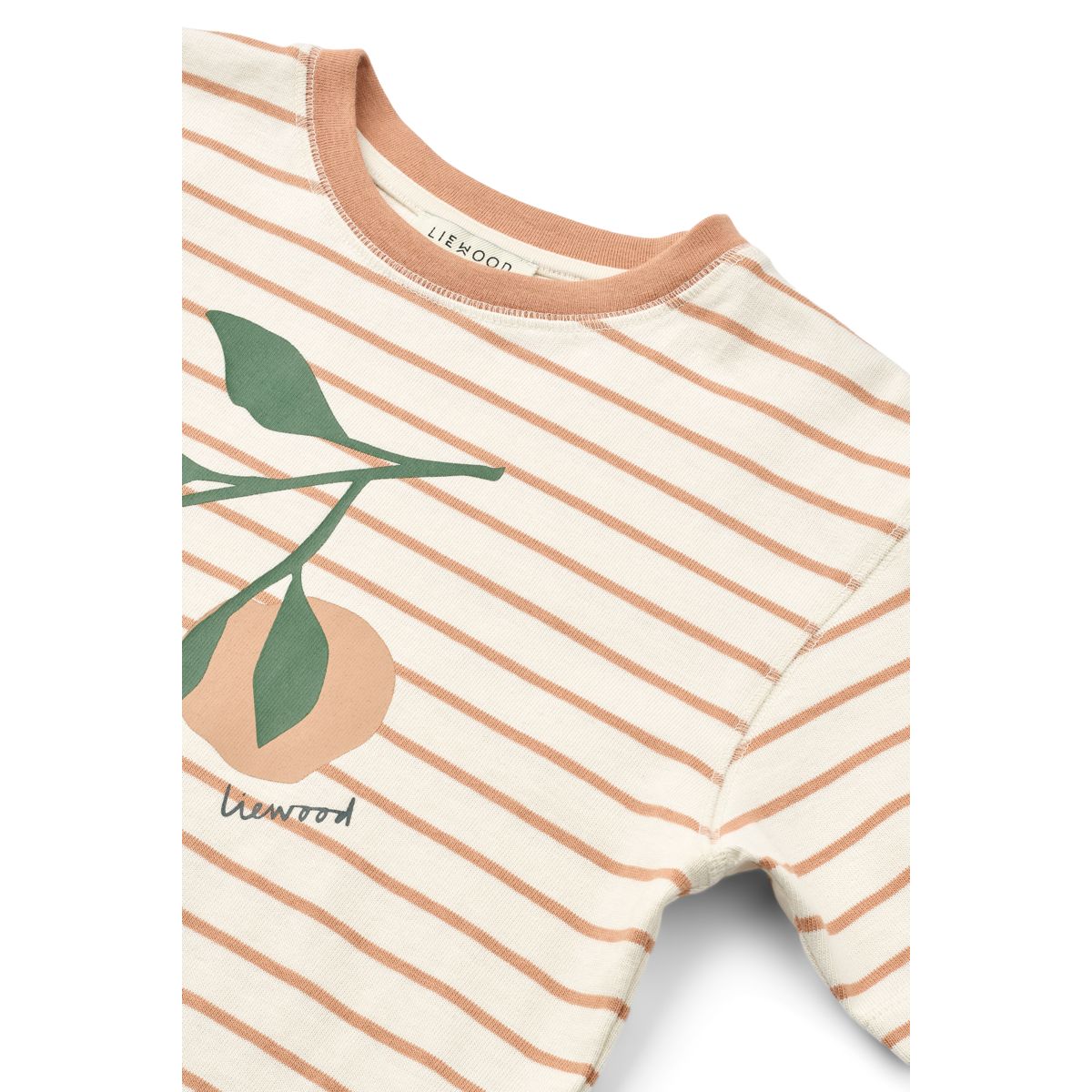 Liewood T-shirt à manches courtes rayé TYLER - Peach / Stripe tuscany rose / creme de la creme - T-shirt