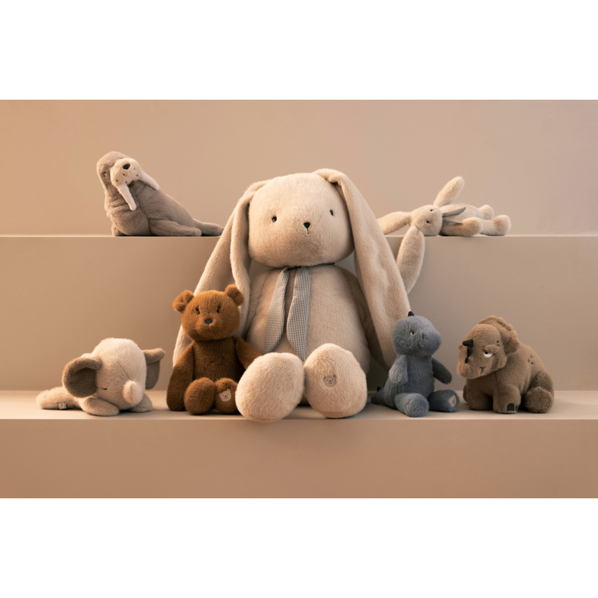 Liewood Peluche Dinosaure Tricératops BERTO - Dune - Teddy