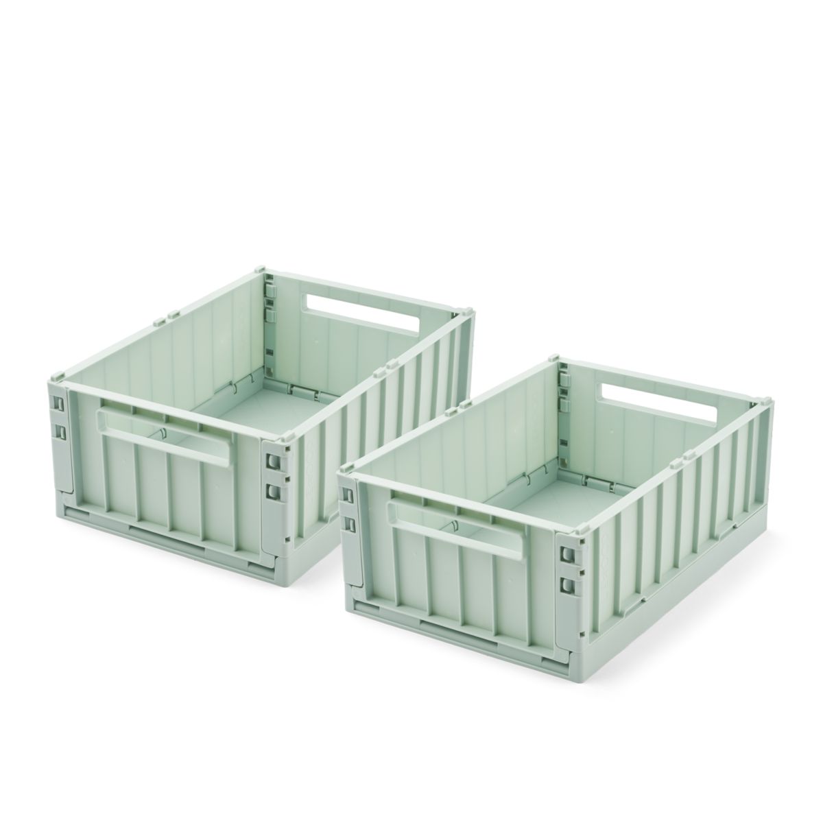 Liewood Boîtes de Rangement WESTON Taille M, Lot de 2 - LIght Peppermint - Boîtes de rangement