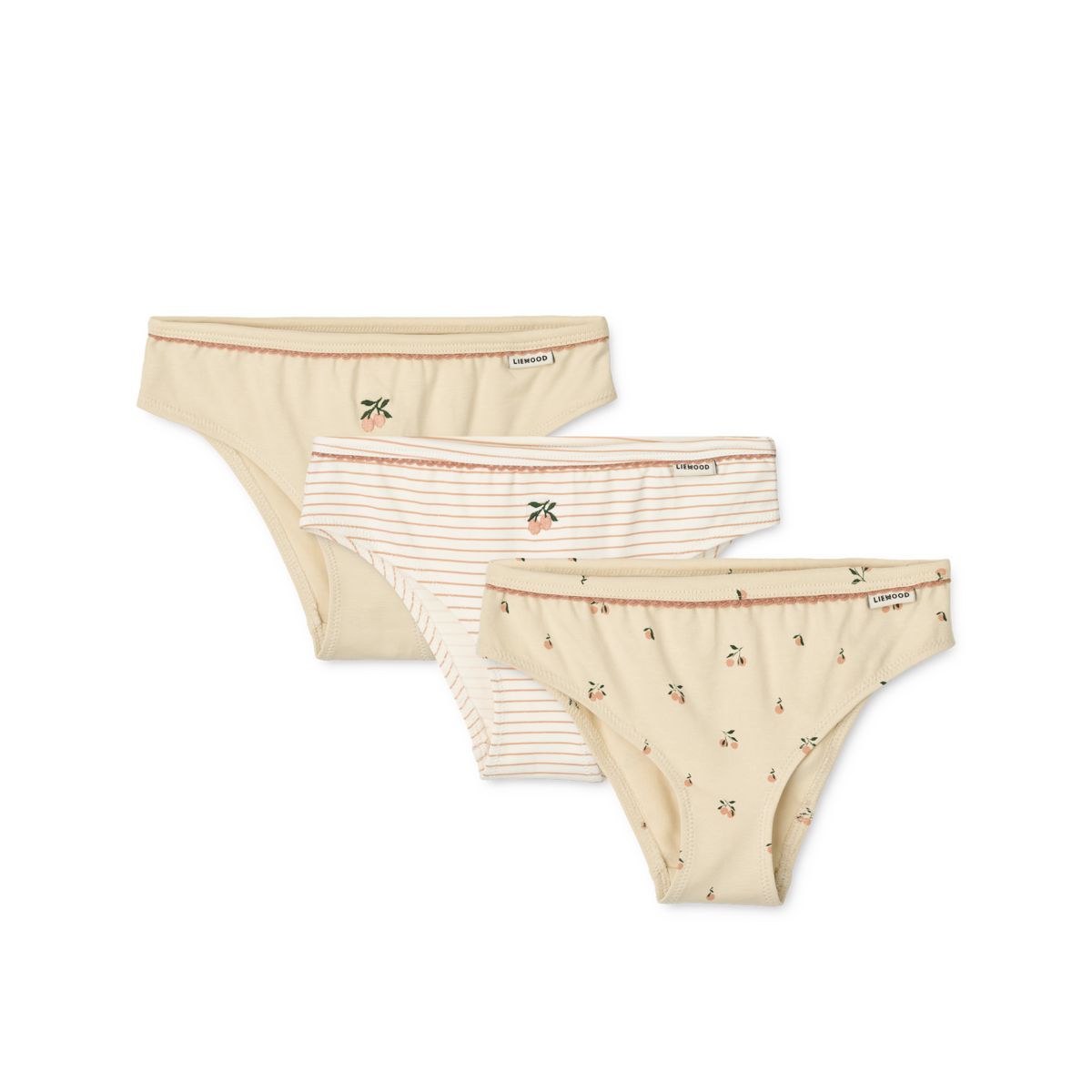 Liewood Slips AYLIN, Lot de 3 - Mini peach sea shell mix - Slips