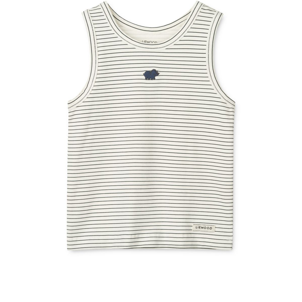 Liewood Débardeur FARIS, Lot de 2 - Mini dinosaurs creme / stripe mix - Débardeur