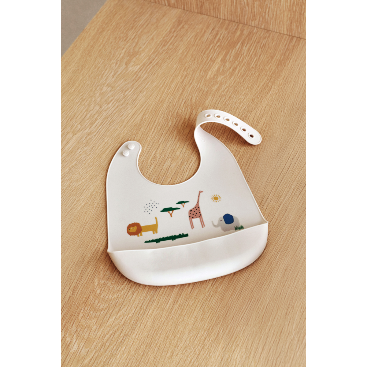 Liewood Lot de 2 bavoirs en silicone Tilda - Safari sandy mix - Bavoir