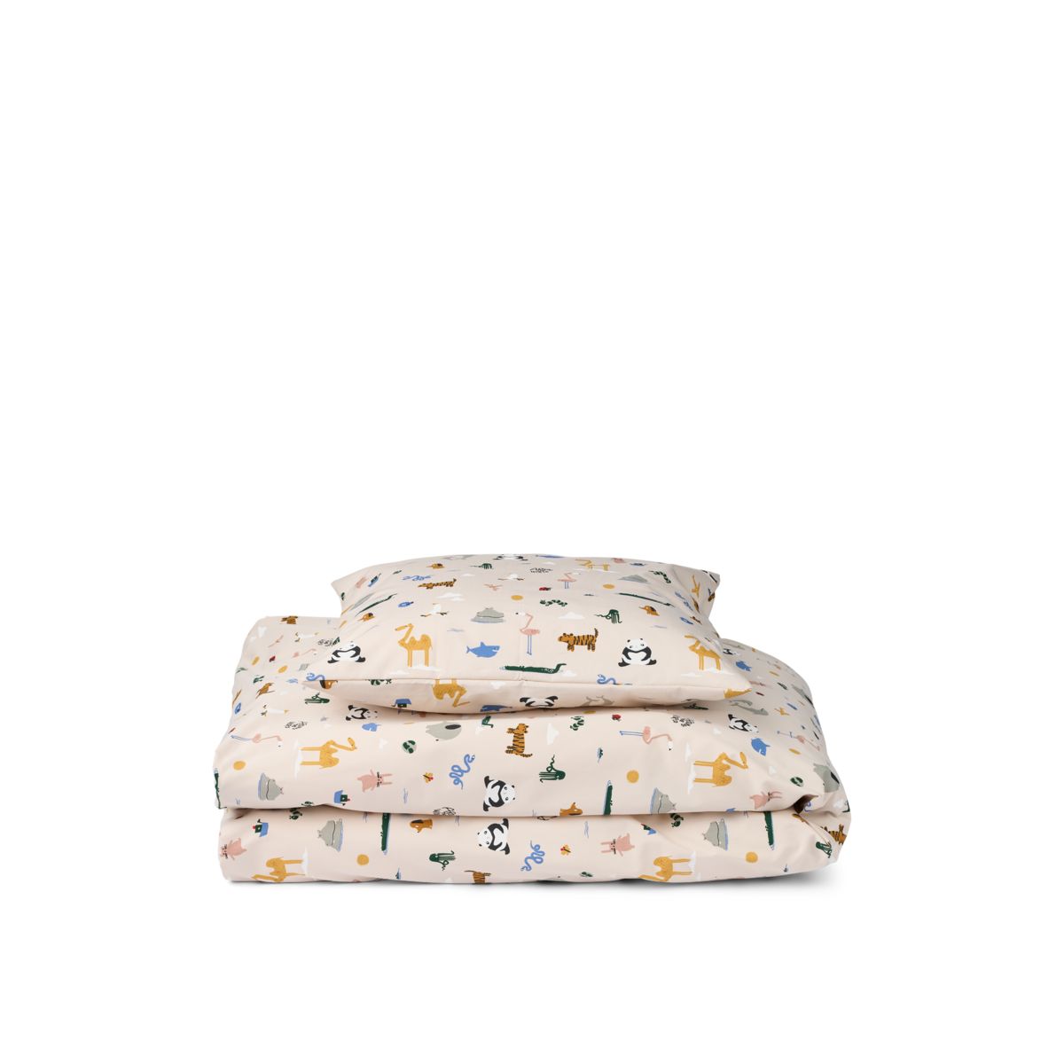 Liewood Linge de Lit pour Bébé CARMEN 70x100 - Around the world / Sandy - Linge de lit