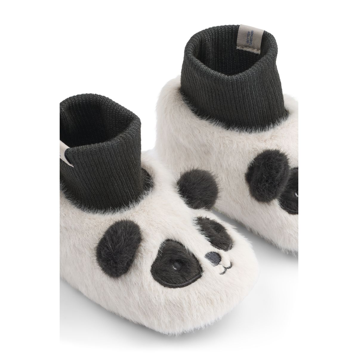 Pantoufles Peluche Panda BETH - Sandy / Dark grey