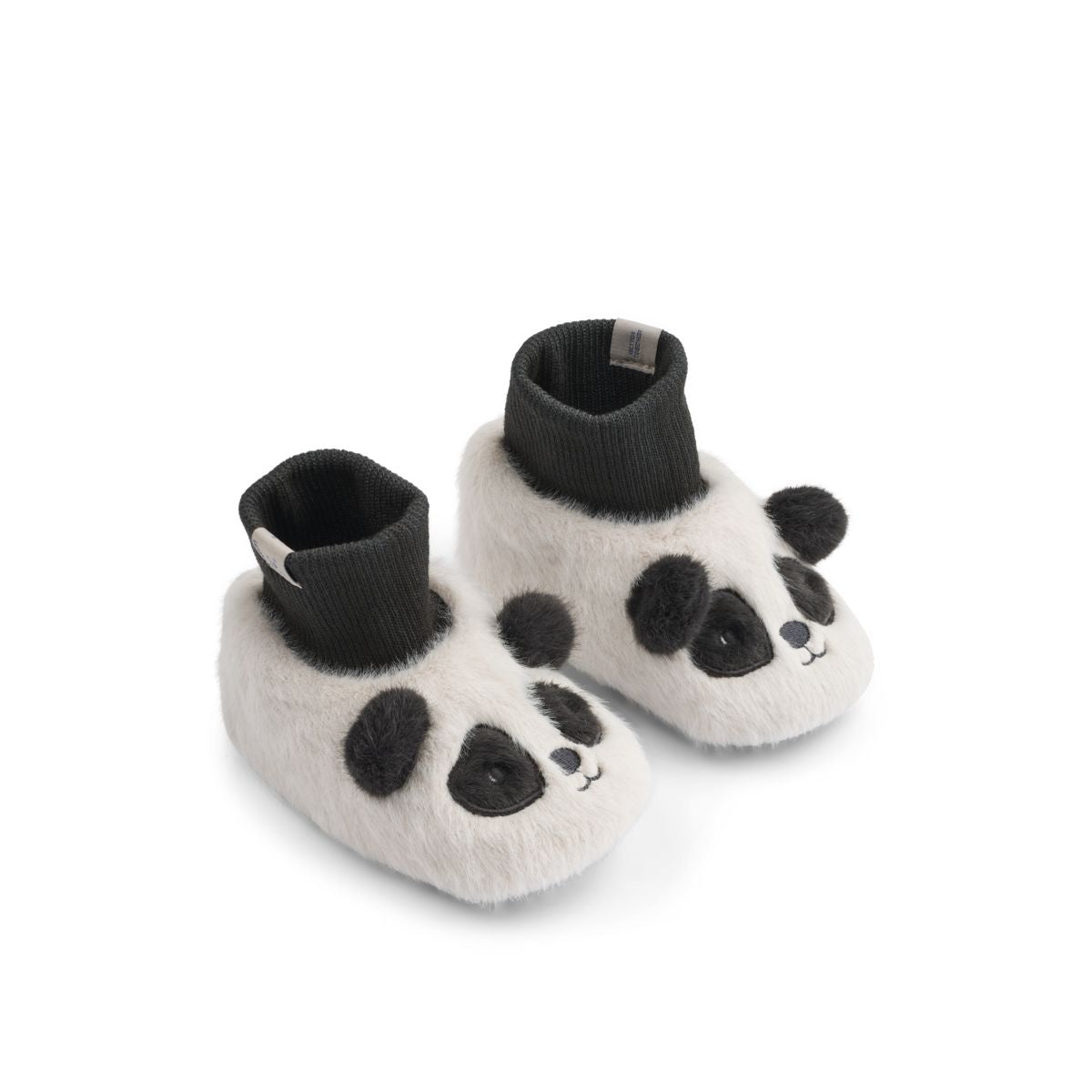 Liewood Beth Panda Plush Slippers - Sandy / Dark grey - INDOOR SLIPPERS