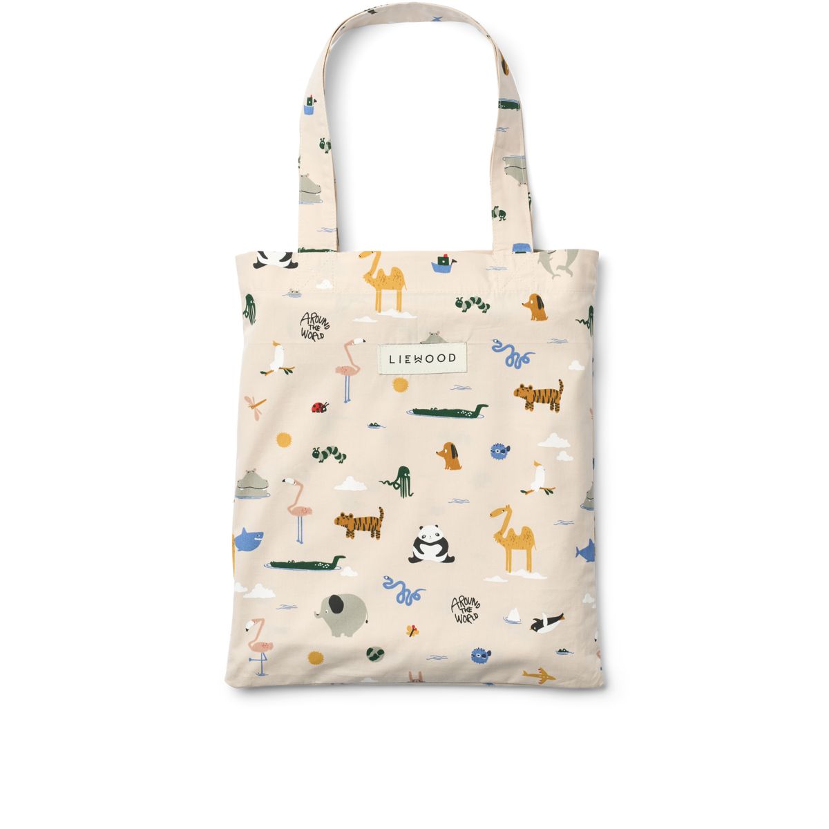 Liewood Linge de Lit Junior INGEBORG 100x140 - Around the world / Sandy - Linge de lit