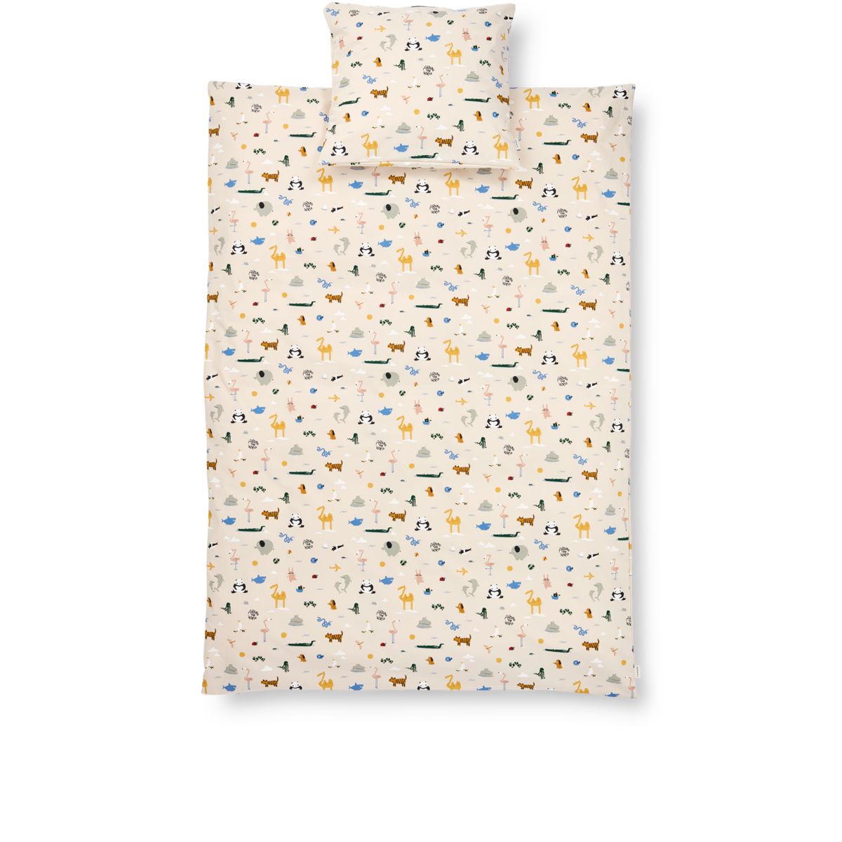 Liewood Linge de Lit Junior INGEBORG 100x140 - Around the world / Sandy - Linge de lit