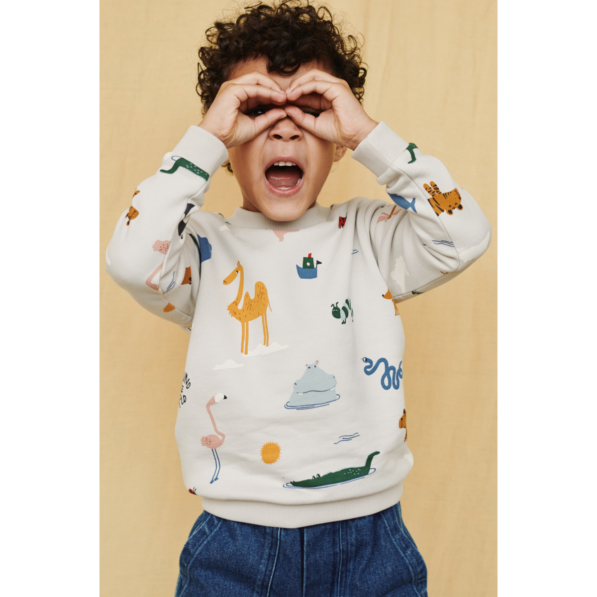 Sweat-shirt à Imprimé THORA - Around the world / Sandy