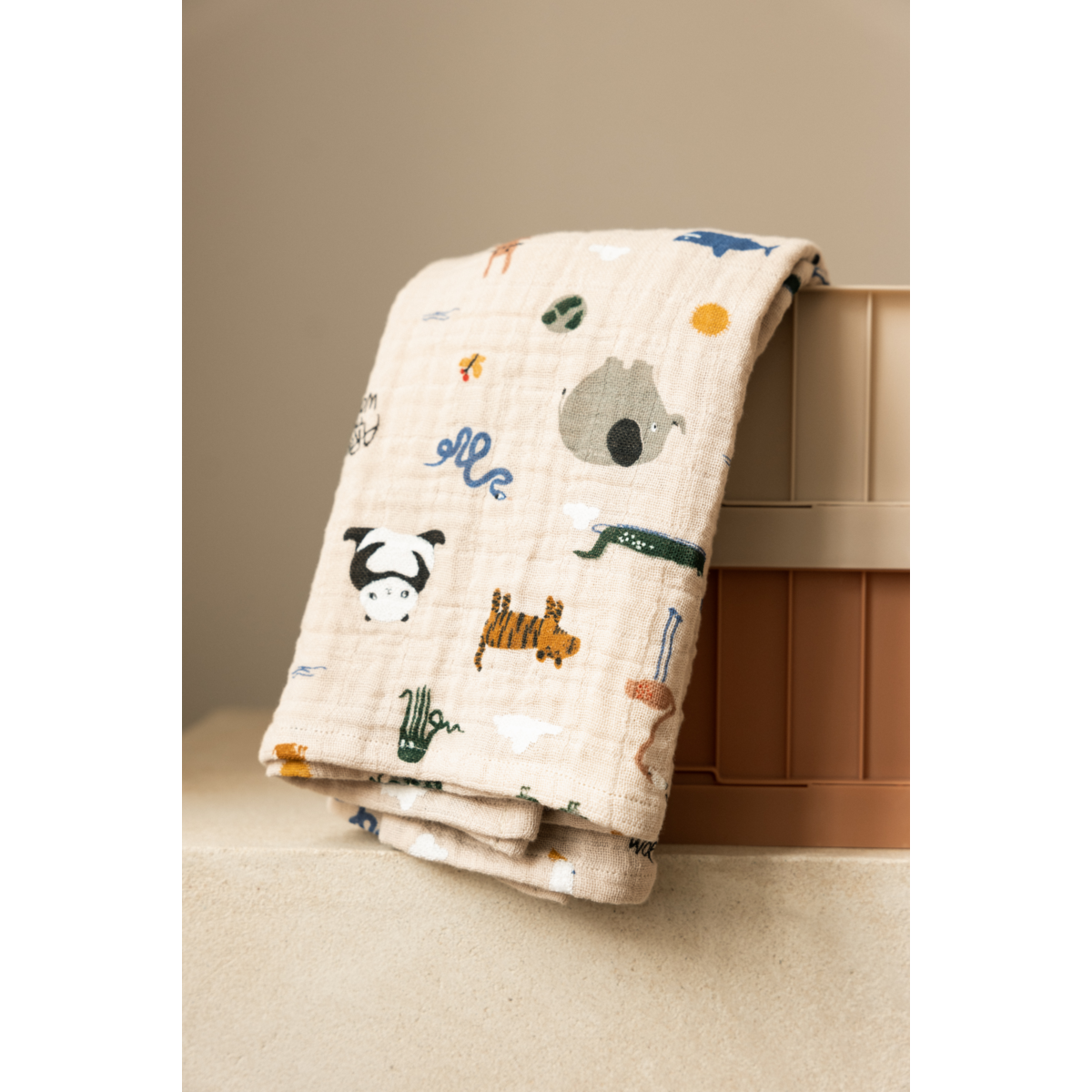 Langes en Mousseline LEWIS, Lot de 2 - Around the world / Sandy