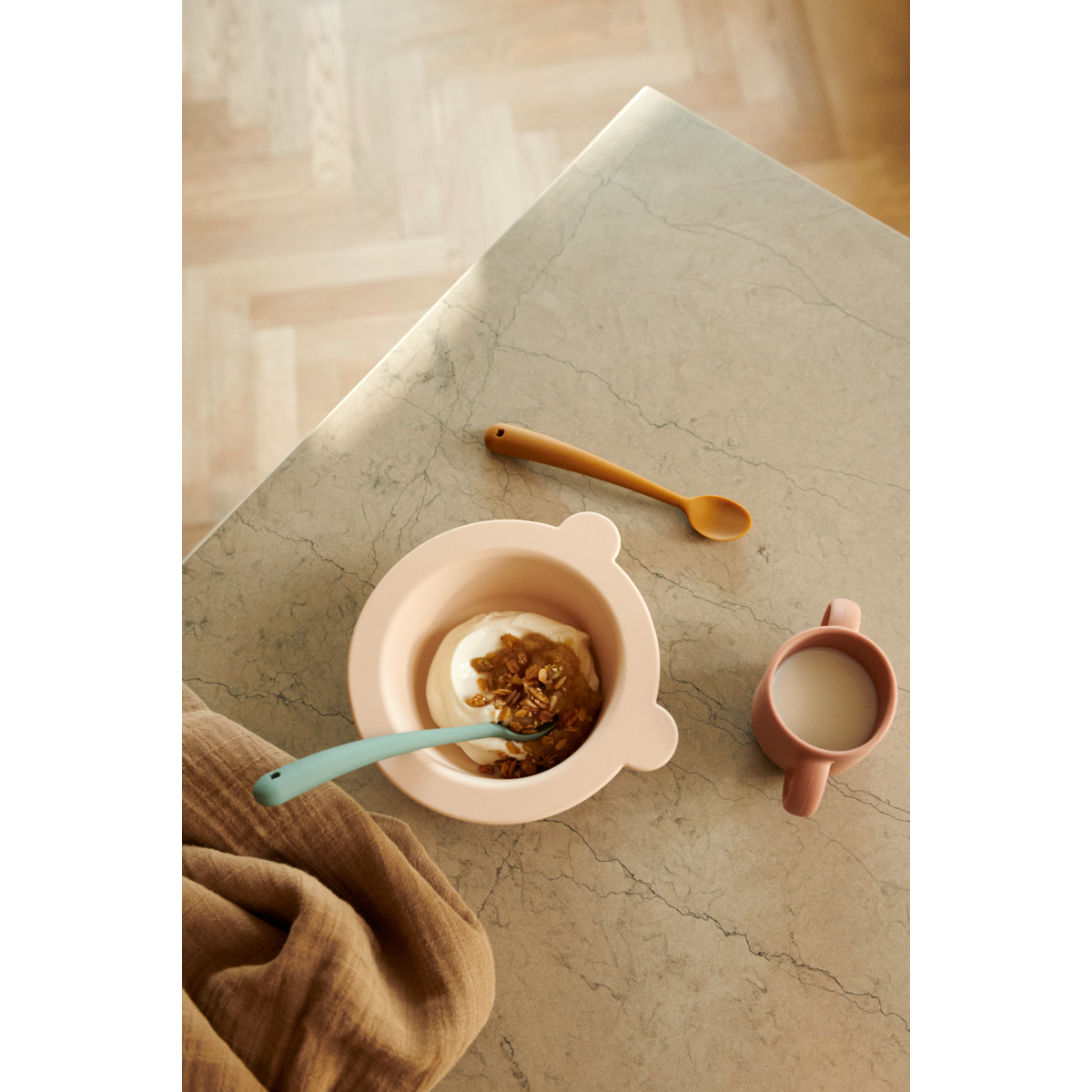 Liewood Lot de 4 cuillères Siv - Blue multi mix - Couverts