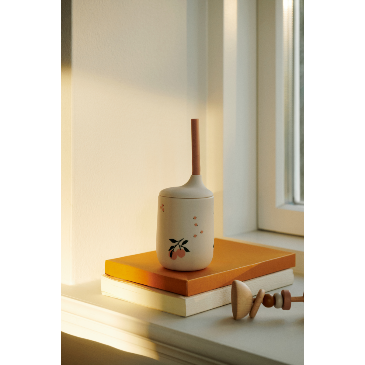 Liewood Tasse à Bec à Imprimé ELLIS - Peach / Sea shell mix - Gobelet