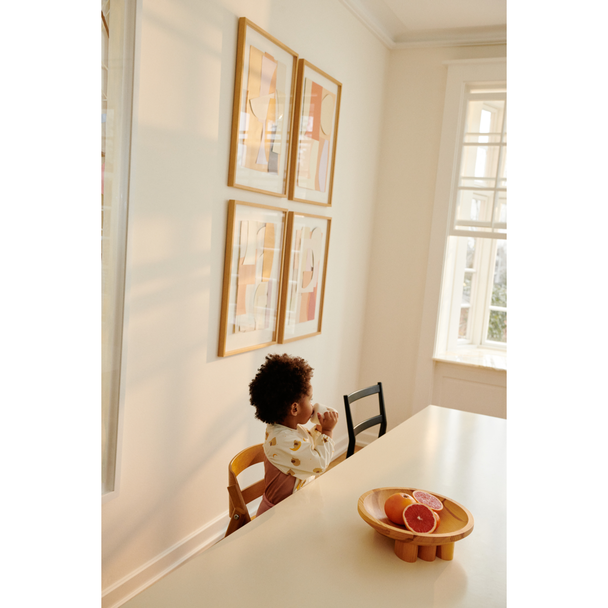 Liewood Bavoir avec Manches à Imprimé MERLE - Elephant / Creme de la creme - Tablier